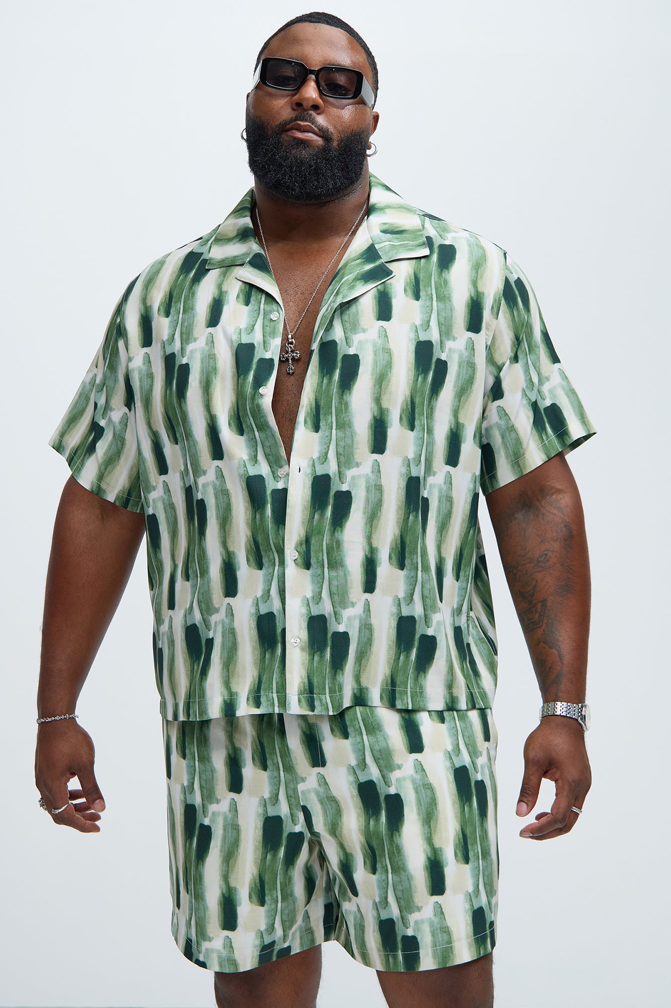 Beachview Shirt - Green/combo - Image 4
