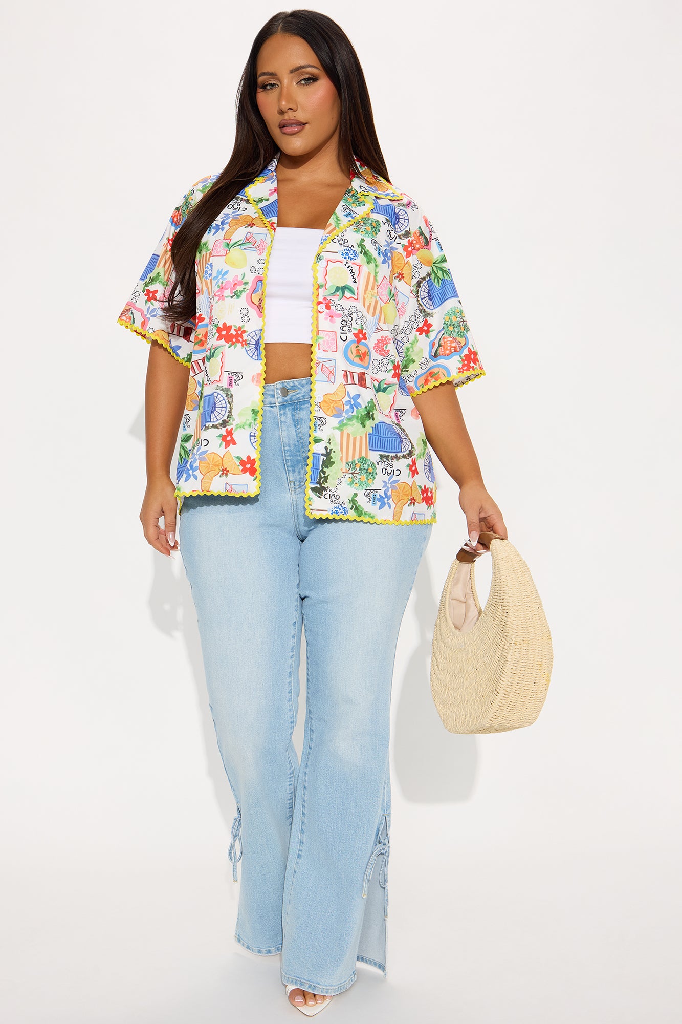 A Taste Of Summer Button Up Shirt - Multi Color - Image 5