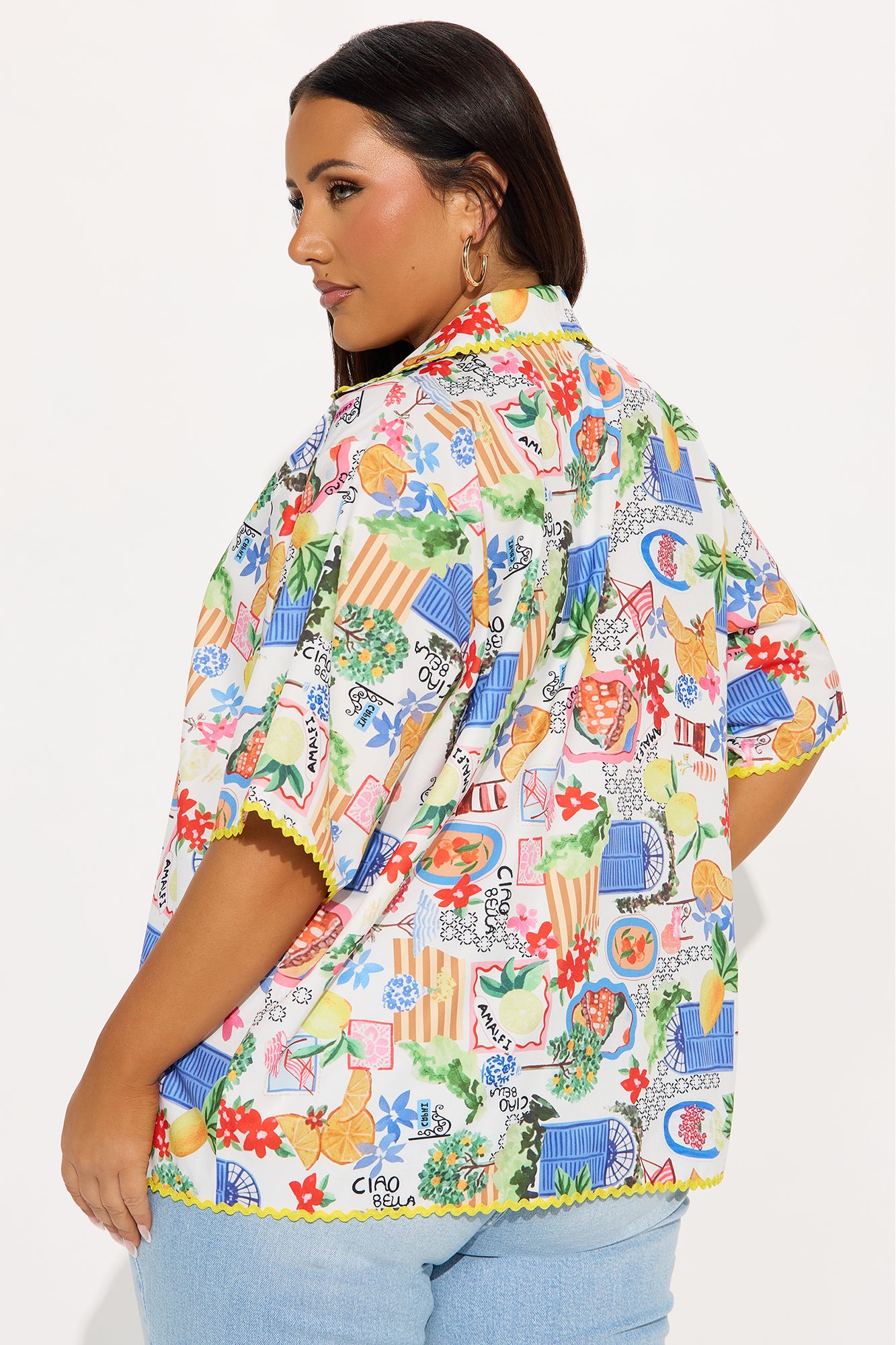 A Taste Of Summer Button Up Shirt - Multi Color - Image 6