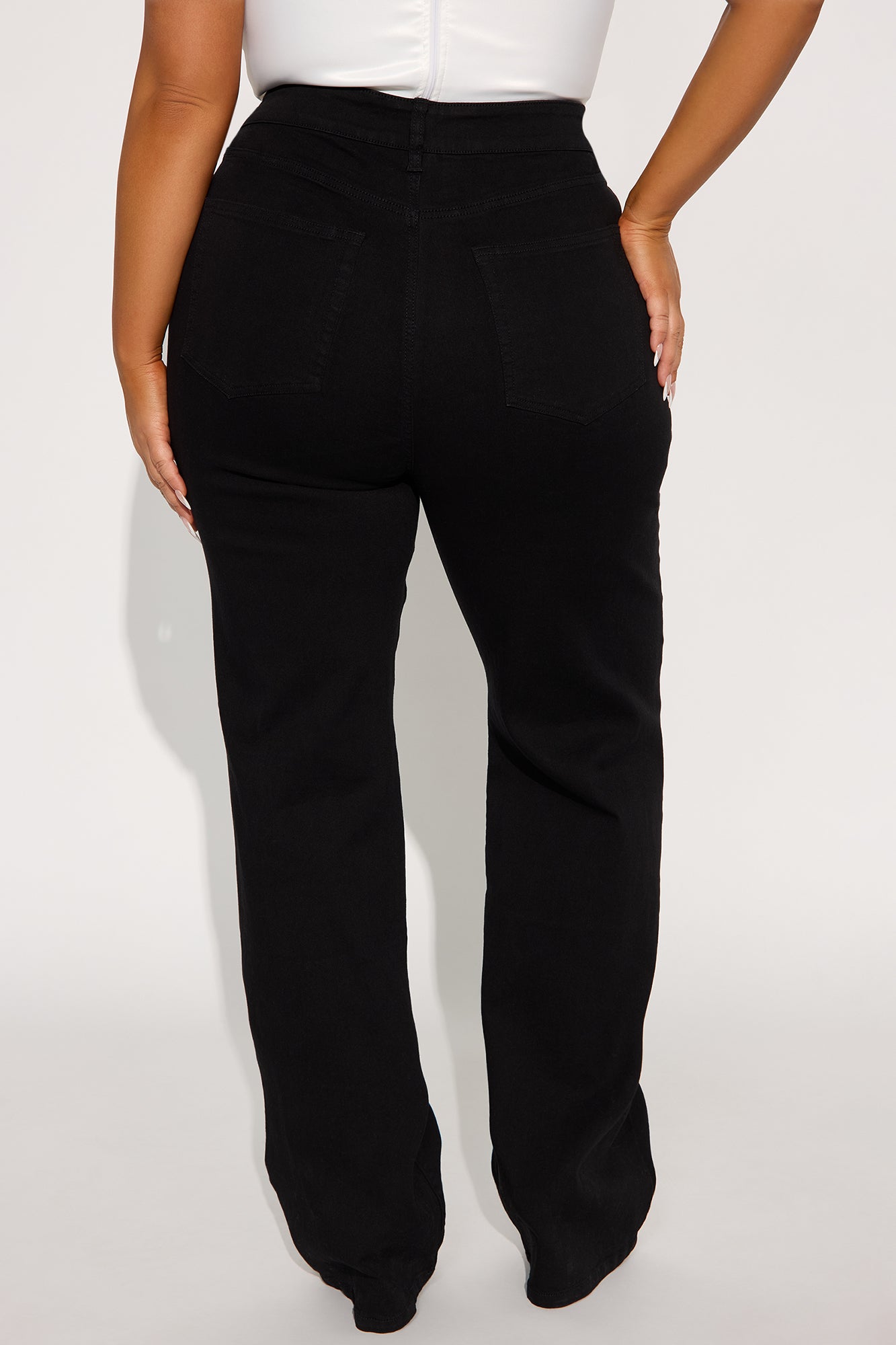 Tall Simply Basic Stretch Straight Jeans - Black - Image 6