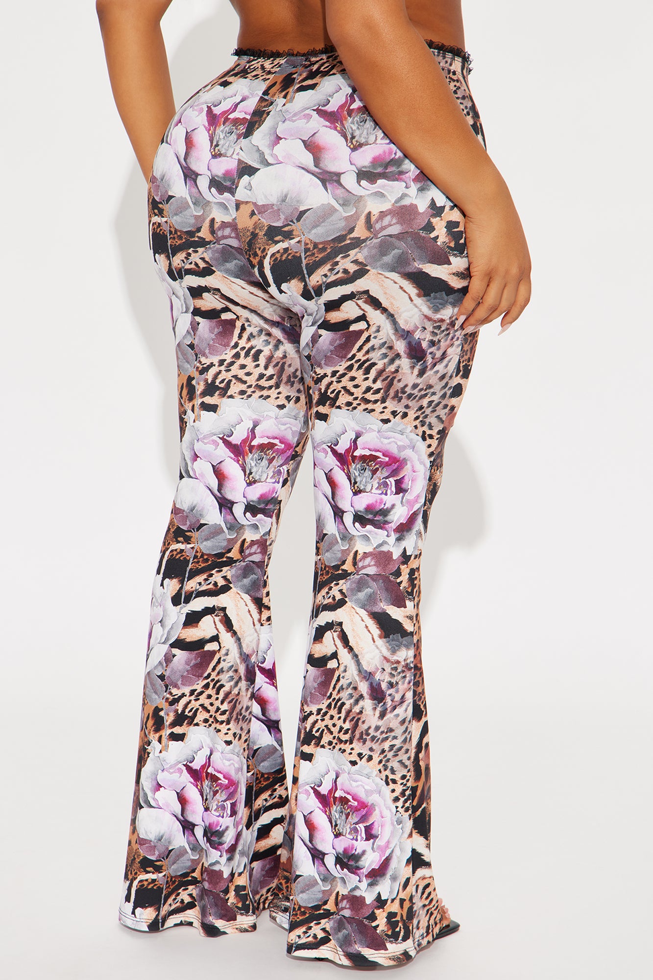 Feline Behavior Leopard Flare Pant - Purple/combo - Image 6