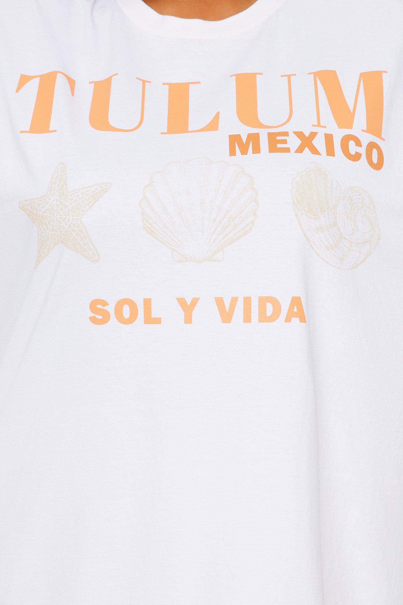 Tulum Sol Y Vida Washed Oversized Tee - Natural - Image 5