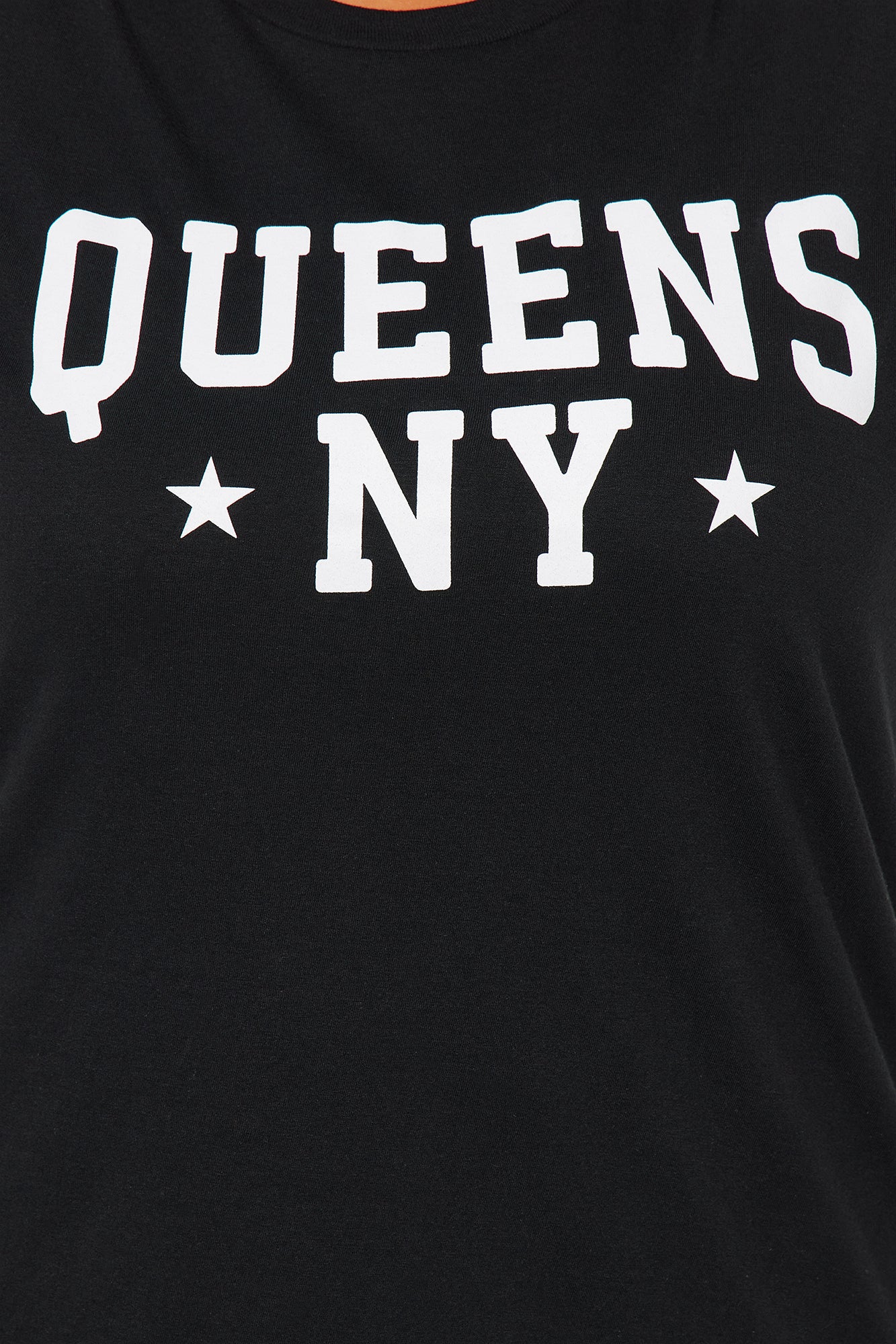 Queens NY Oversized Tee - Black - Image 5