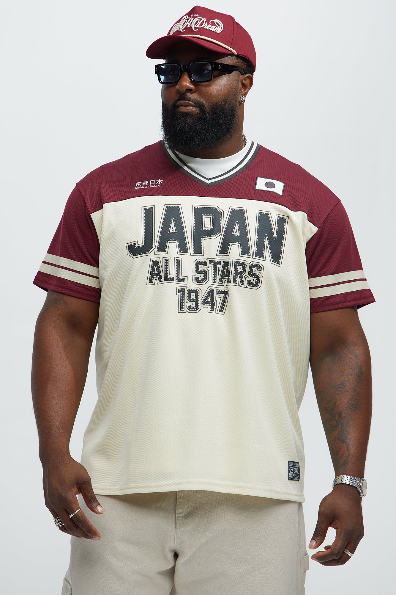 Japan All Stars Jersey - Burgundy/combo - Image 5
