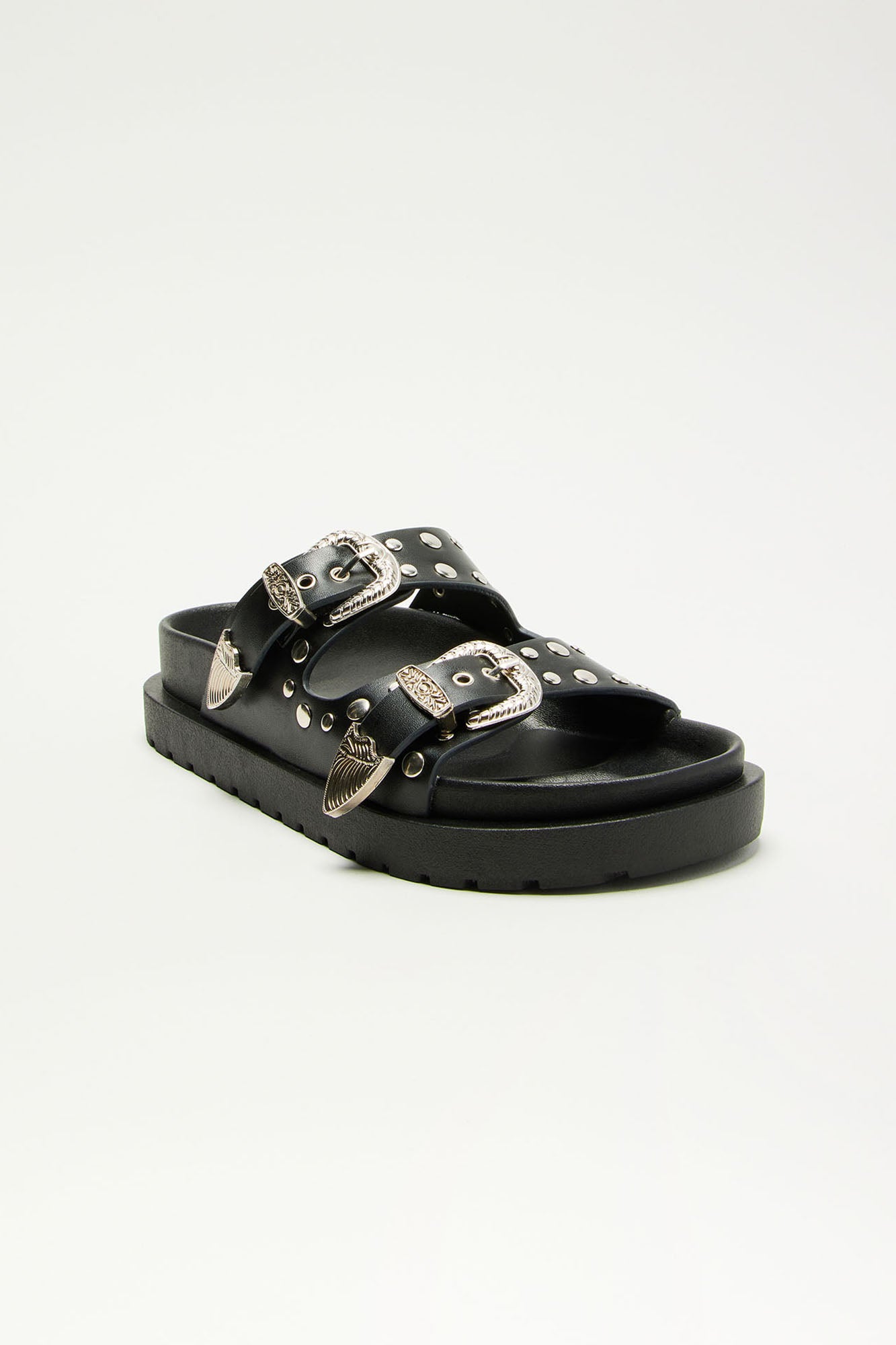 New Style Buckle Slides - Black - Image 4