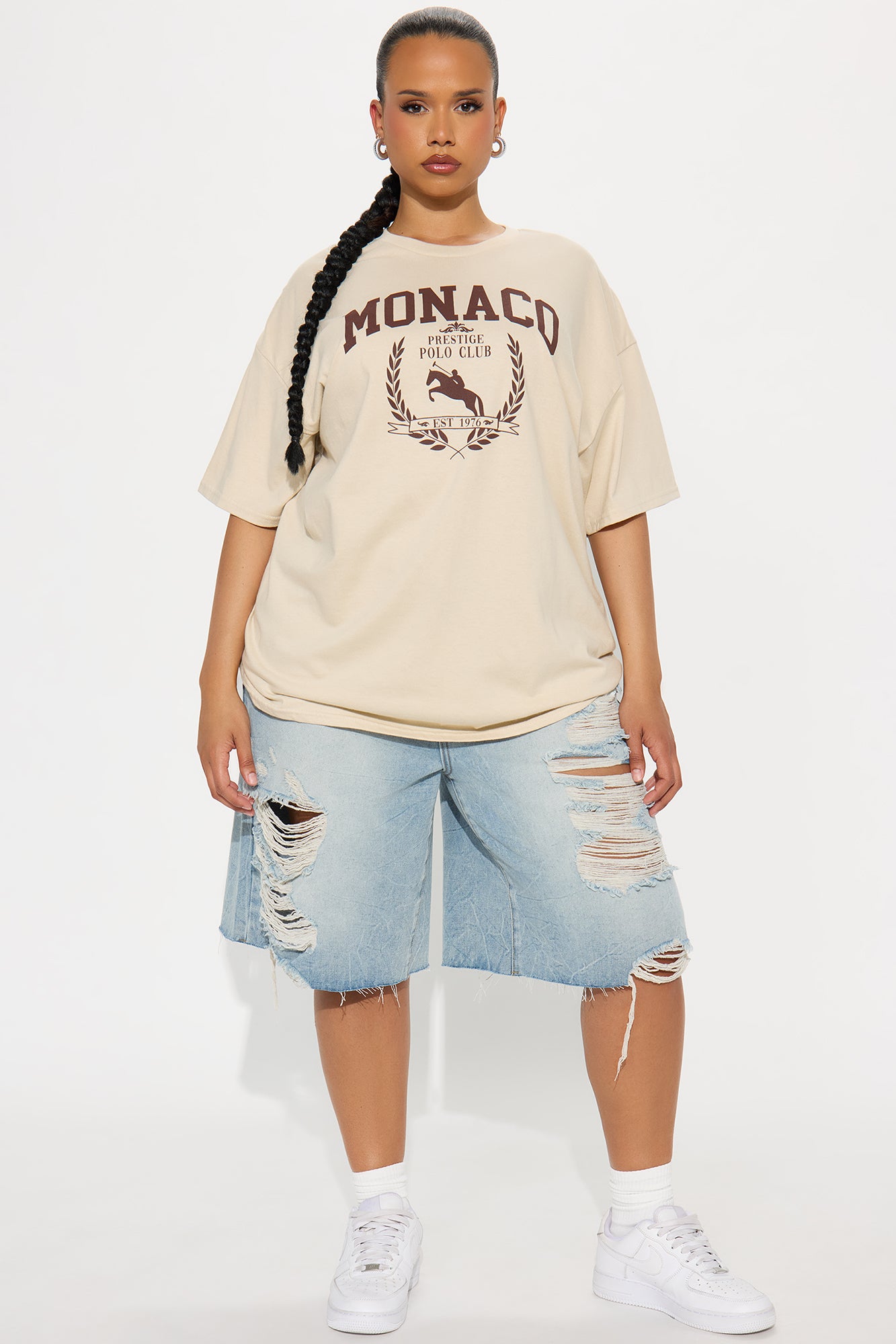 Monaco Racing Club Oversized Tee - Natural - Image 6
