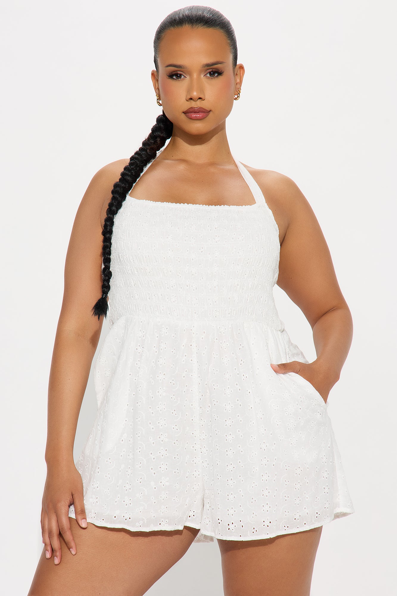 Feeling Girly Romper  - White - Image 4