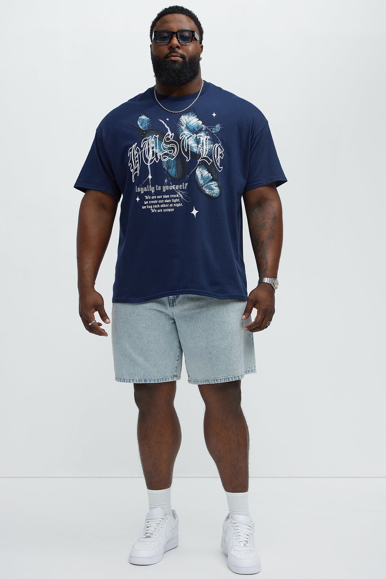 Built To Hustle Short Sleeve Tee - Navy - Image 7
