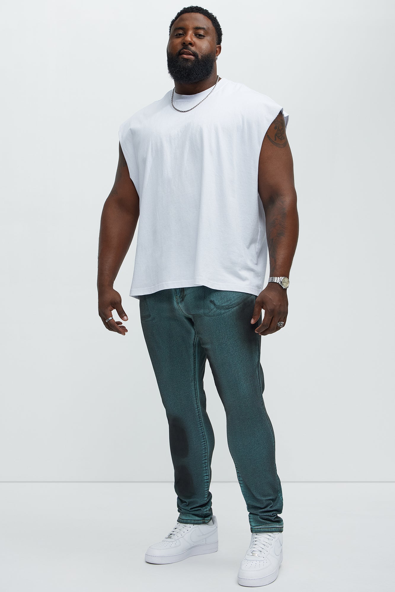 Busted My Oil Stacked Skinny Jeans - Blue - Image 6