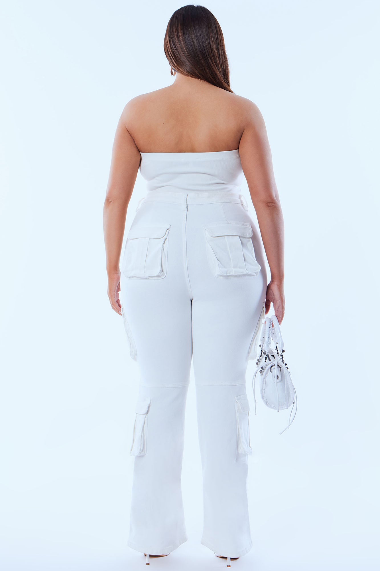 City Streets Stretch Cargo Jean - Ivory - Image 7