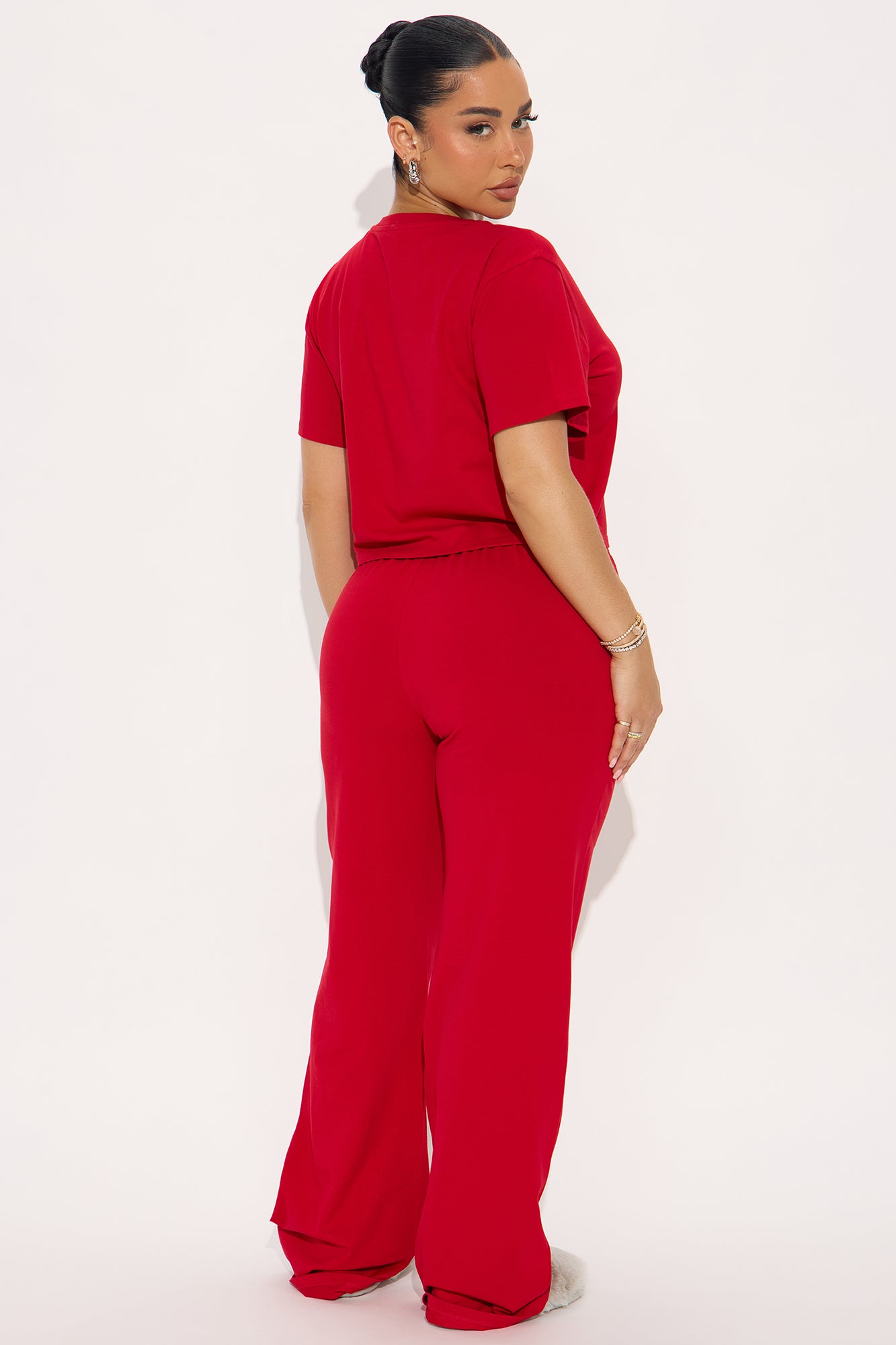 FN Mood PJ Pant Set - Red - Image 3