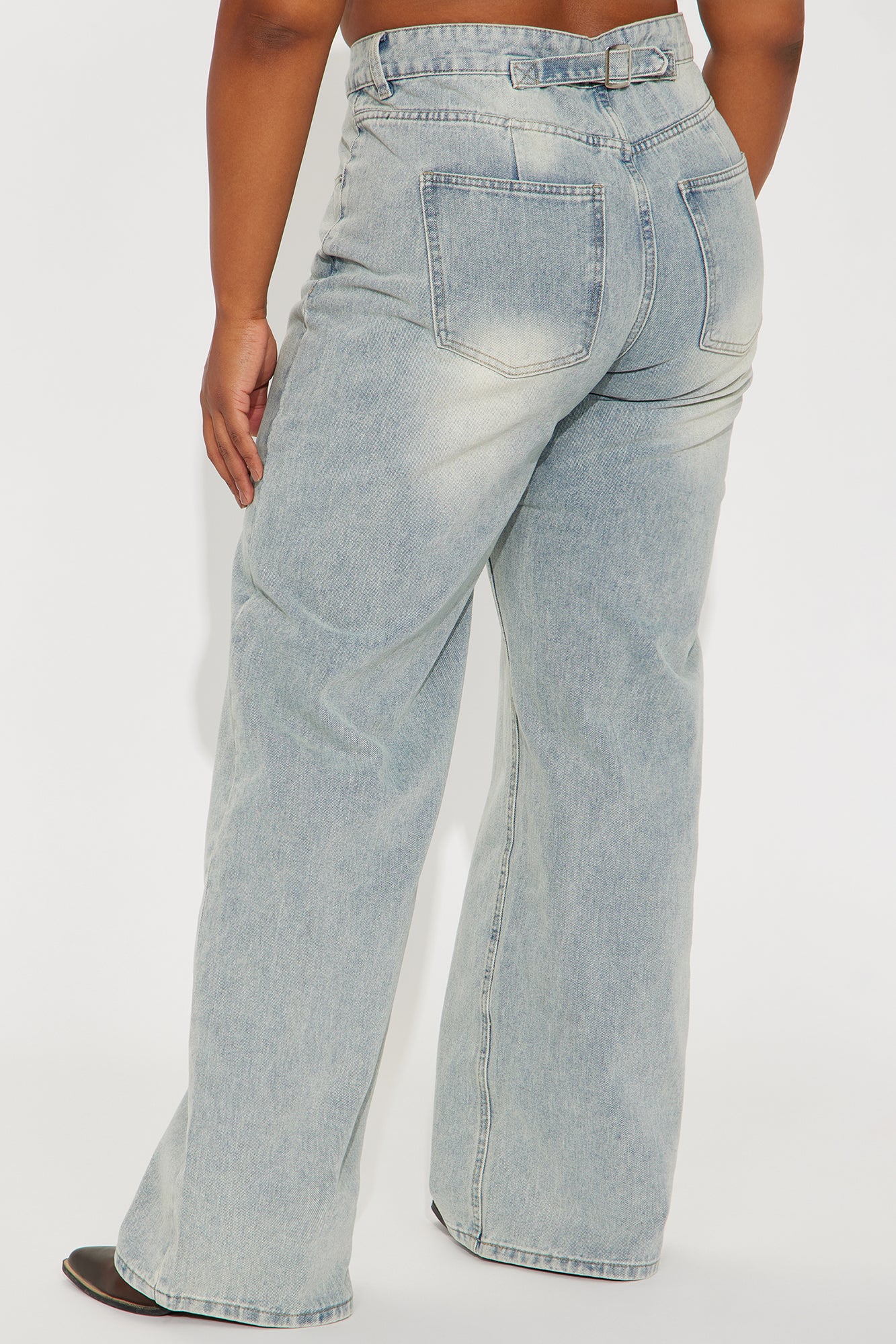 Tall Peace Of Mind Tinted Baggy Jeans - Light Wash - Image 6