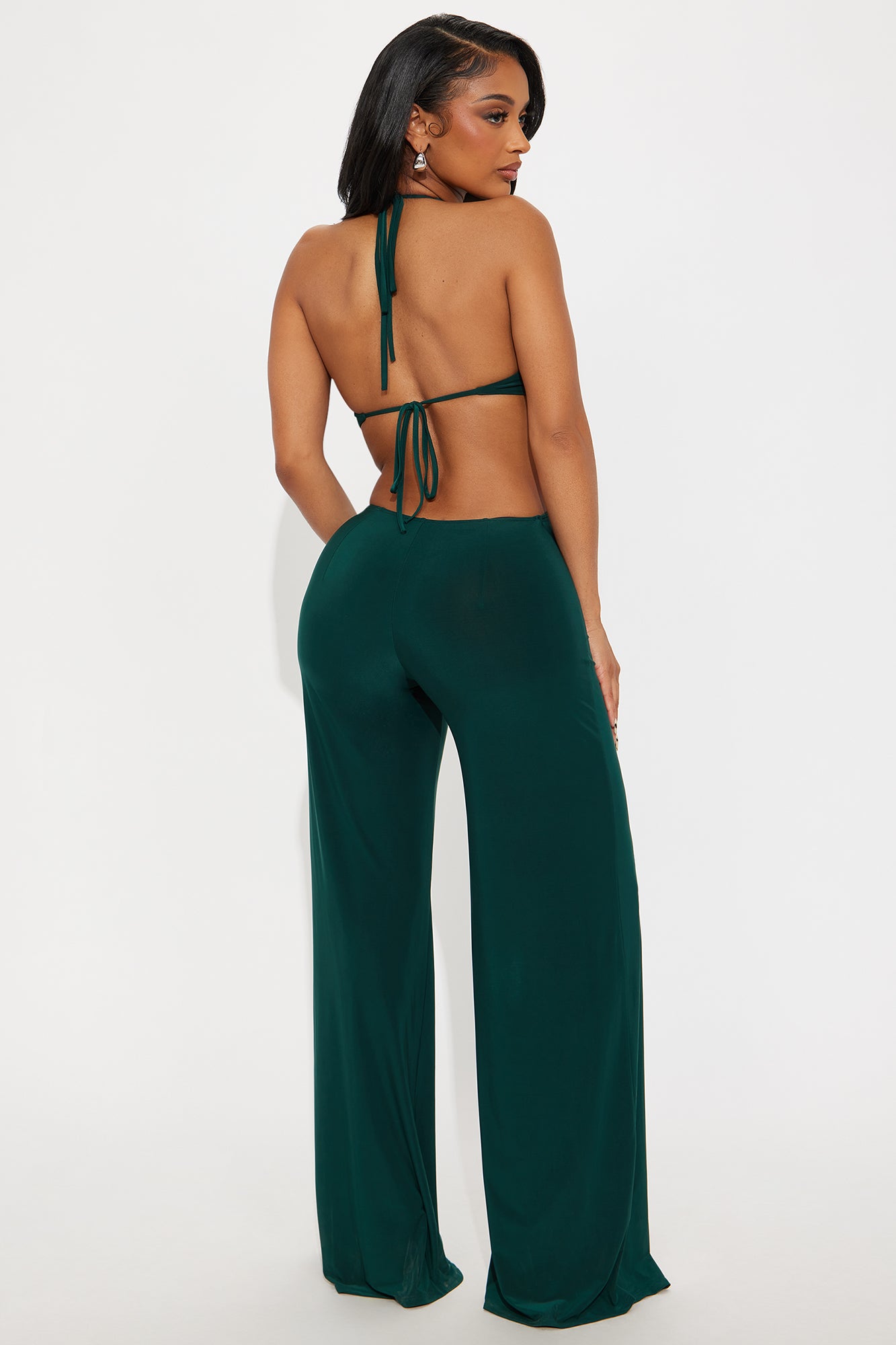 Call It Fate Backless Jumpsuit - Hunter - Image 3