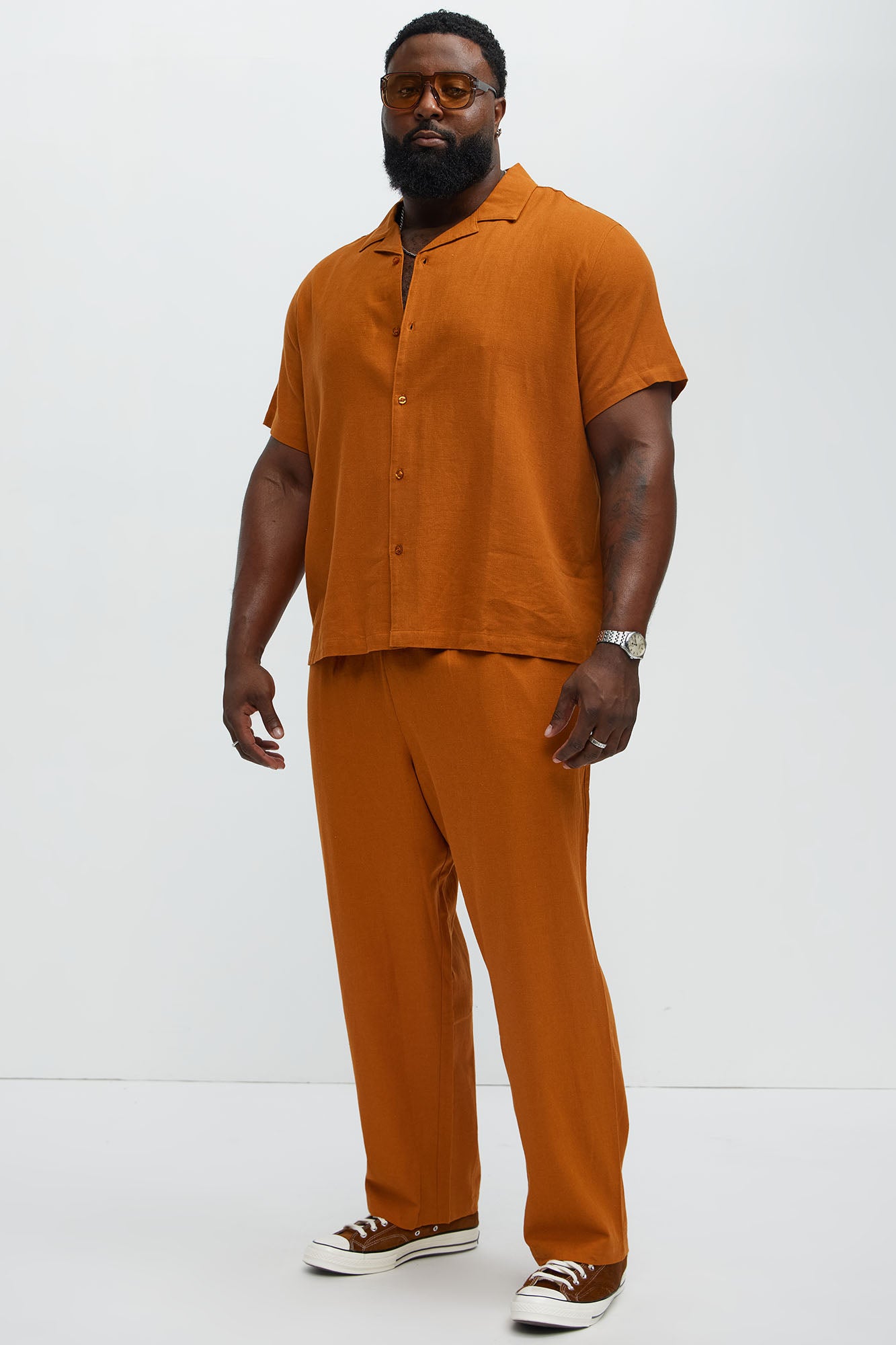 Bahamas Linen Shirt - Rust - Image 6