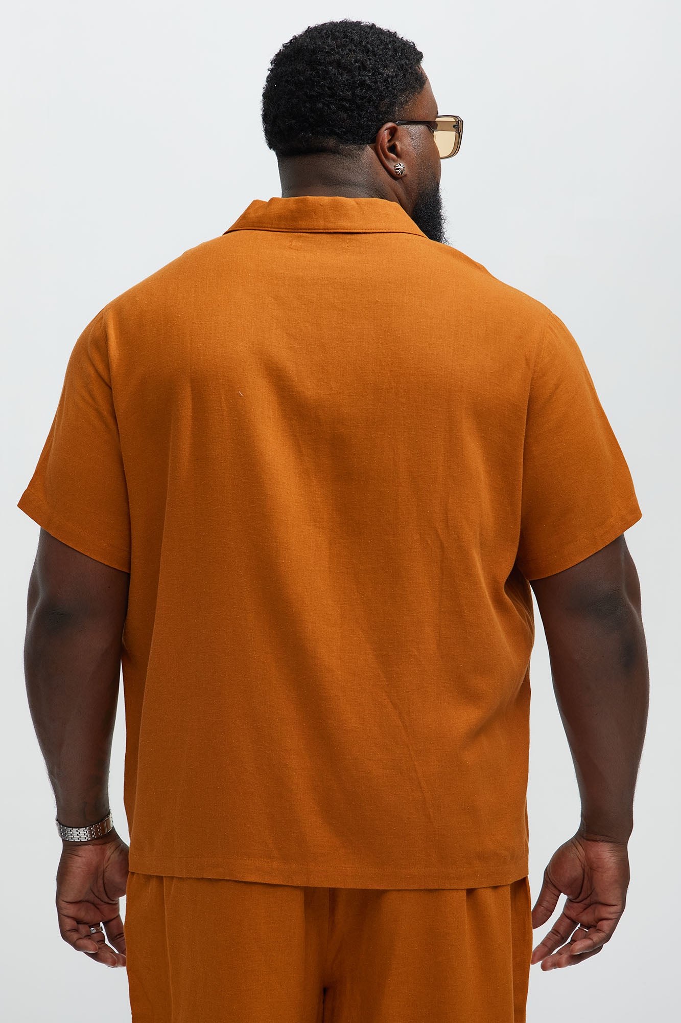 Bahamas Linen Shirt - Rust - Image 7