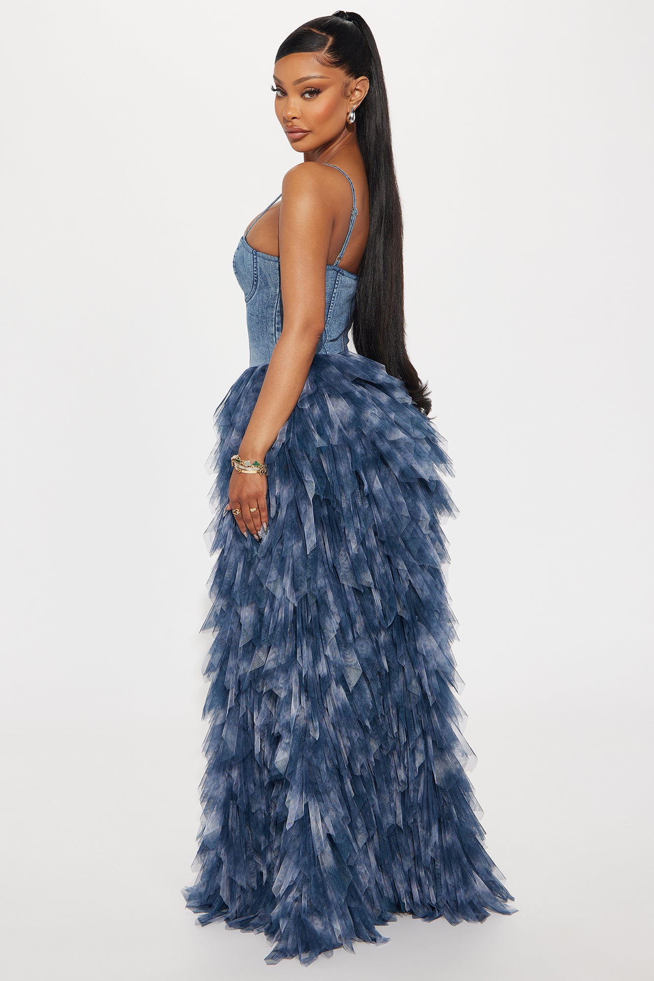 Life In Denim Maxi Dress - Denim - Image 3