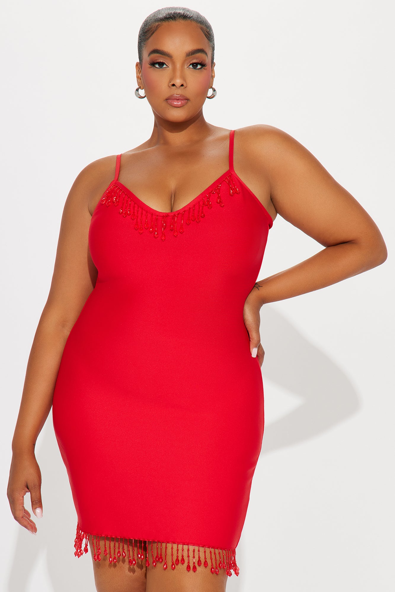 Allie Bandage Mini Dress - Red - Image 5