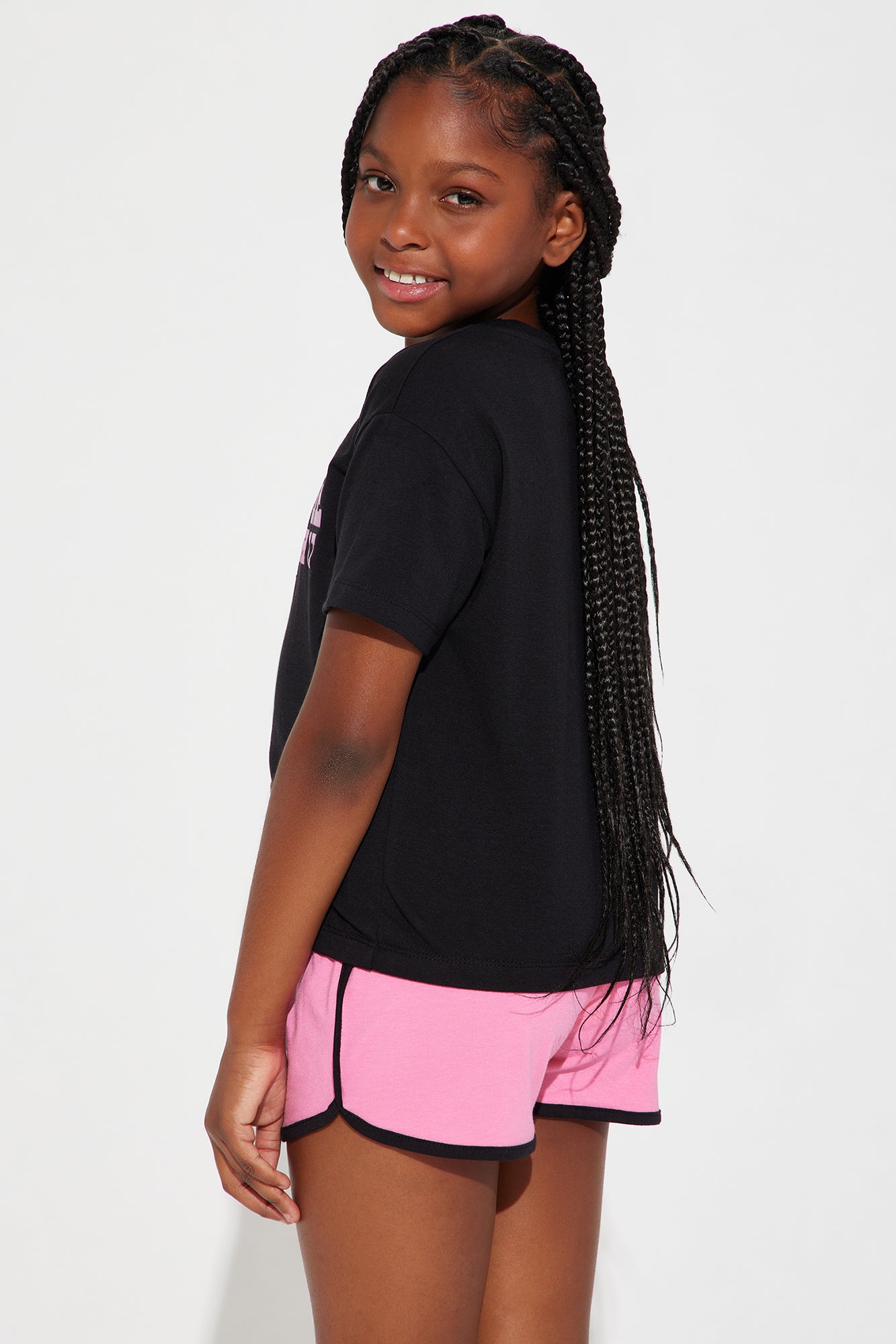 Mini I'm Worth It Short Set - Black/combo - Image 3