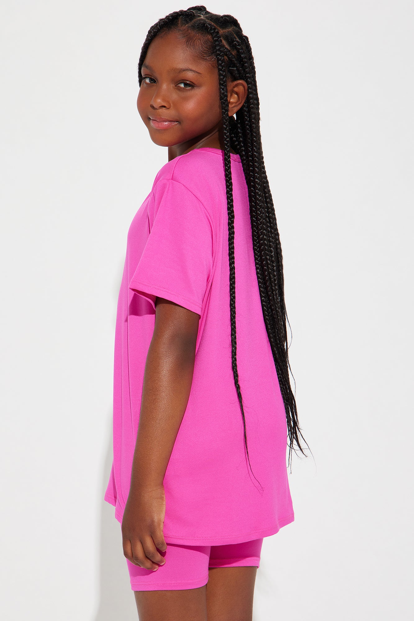 Mini Weekend Vibes Short Set II - Fuchsia - Image 3