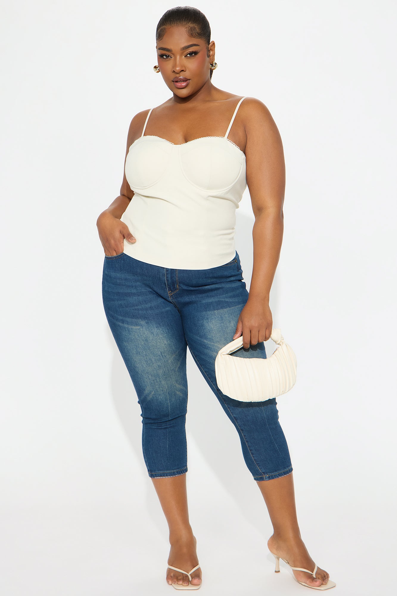 Feeling Cute Cami Top - Cream - Image 5