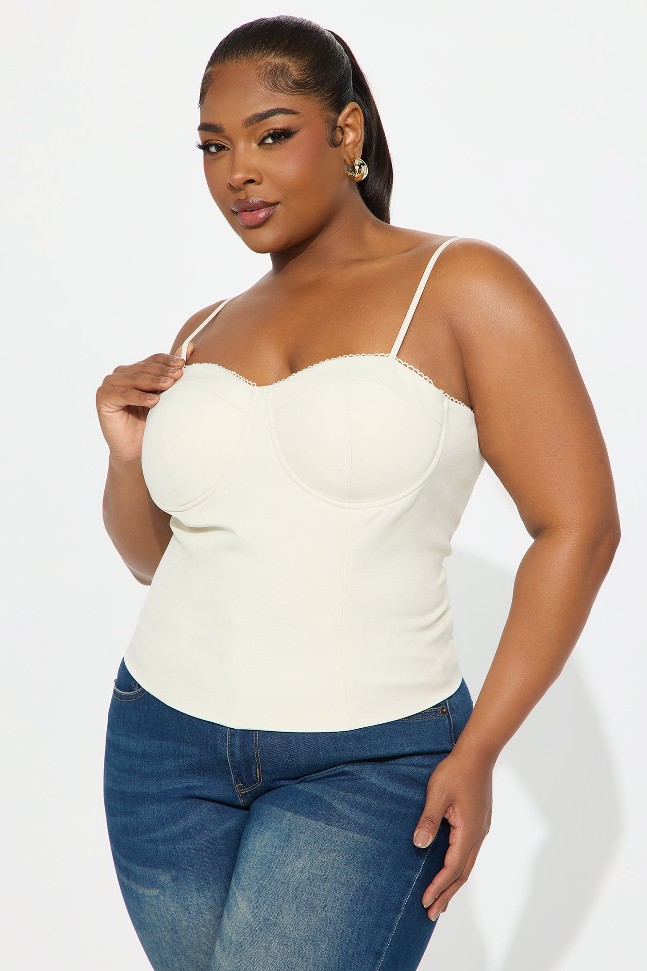 Feeling Cute Cami Top - Cream - Image 4