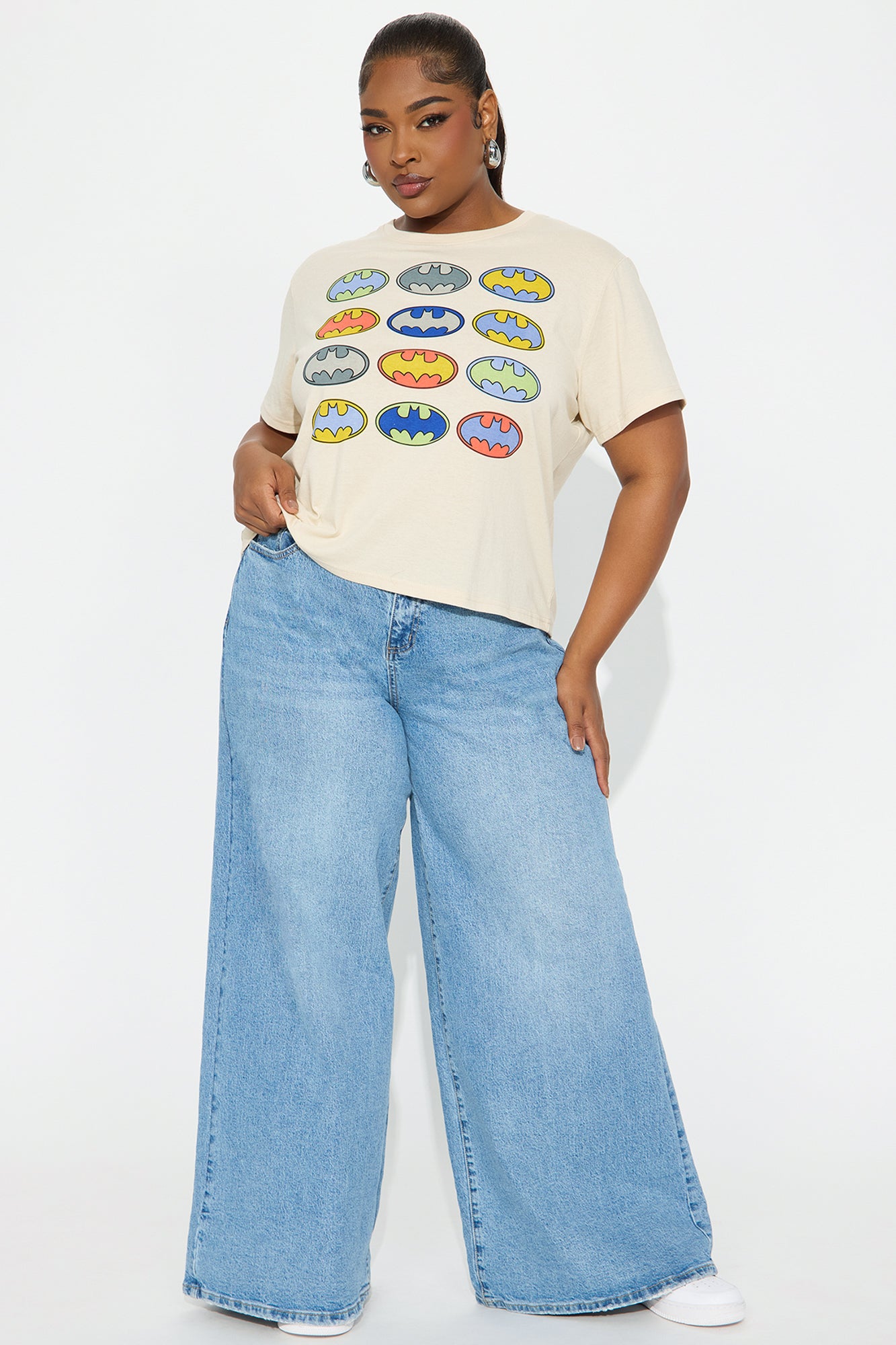 Batman On Repeat Graphic Tee - Tan - Image 7