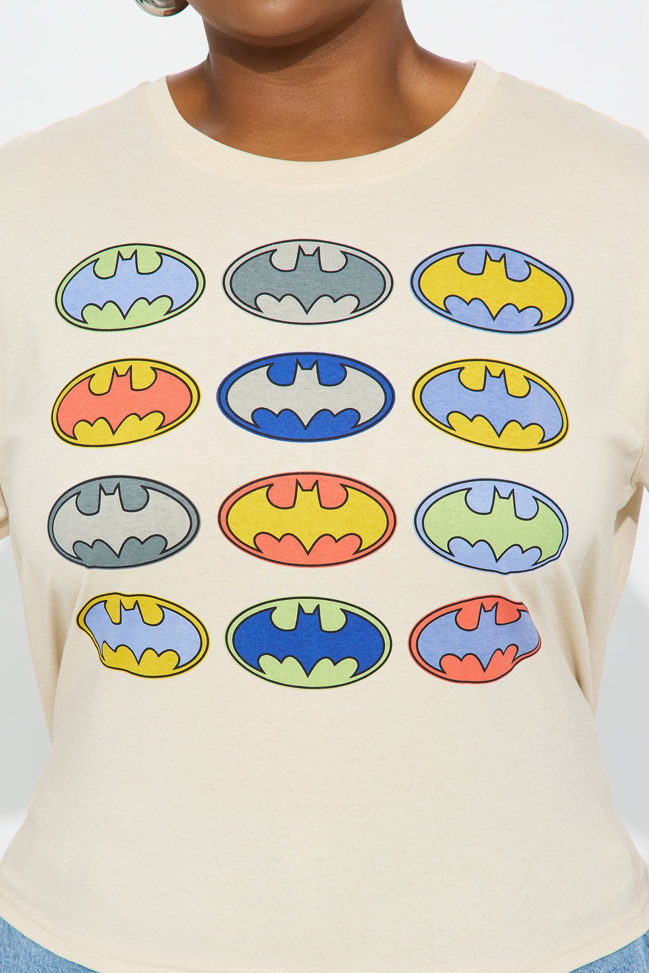 Batman On Repeat Graphic Tee - Tan - Image 6
