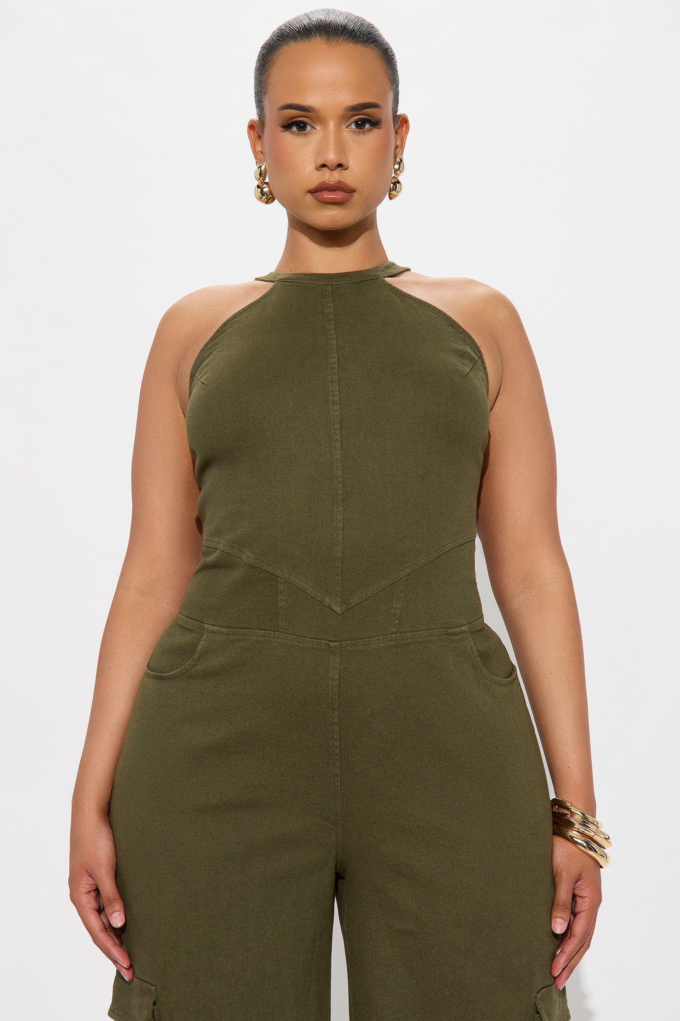 Daring Jumpsuit - Olive - Image 5