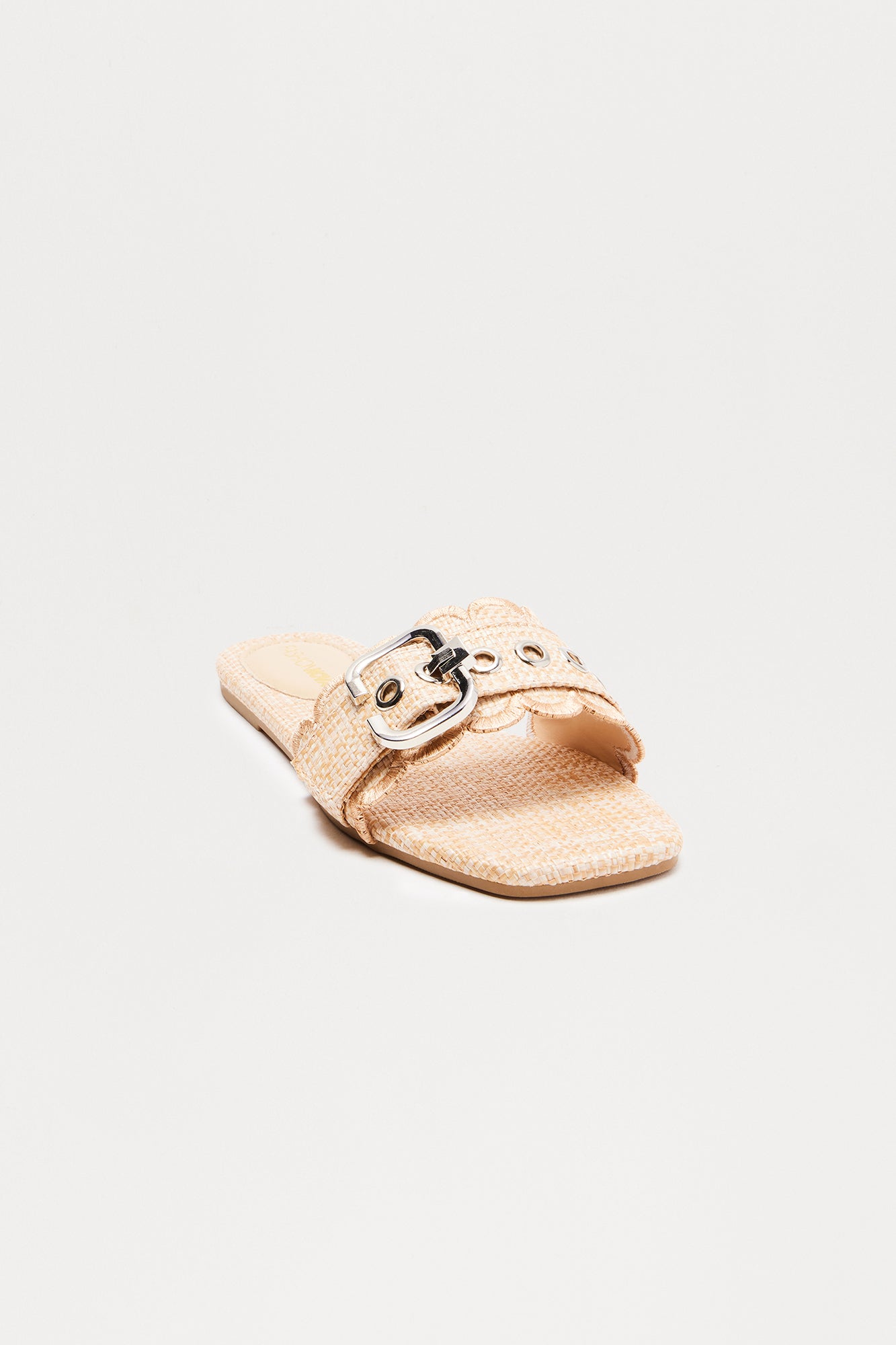 Blaise Buckle Sandals - Nude - Image 3