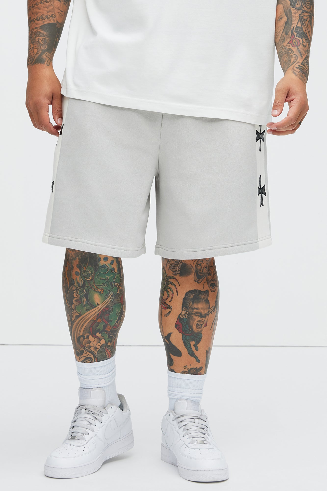 Tyson Desmond Sweat Shorts - Grey/combo - Image 5