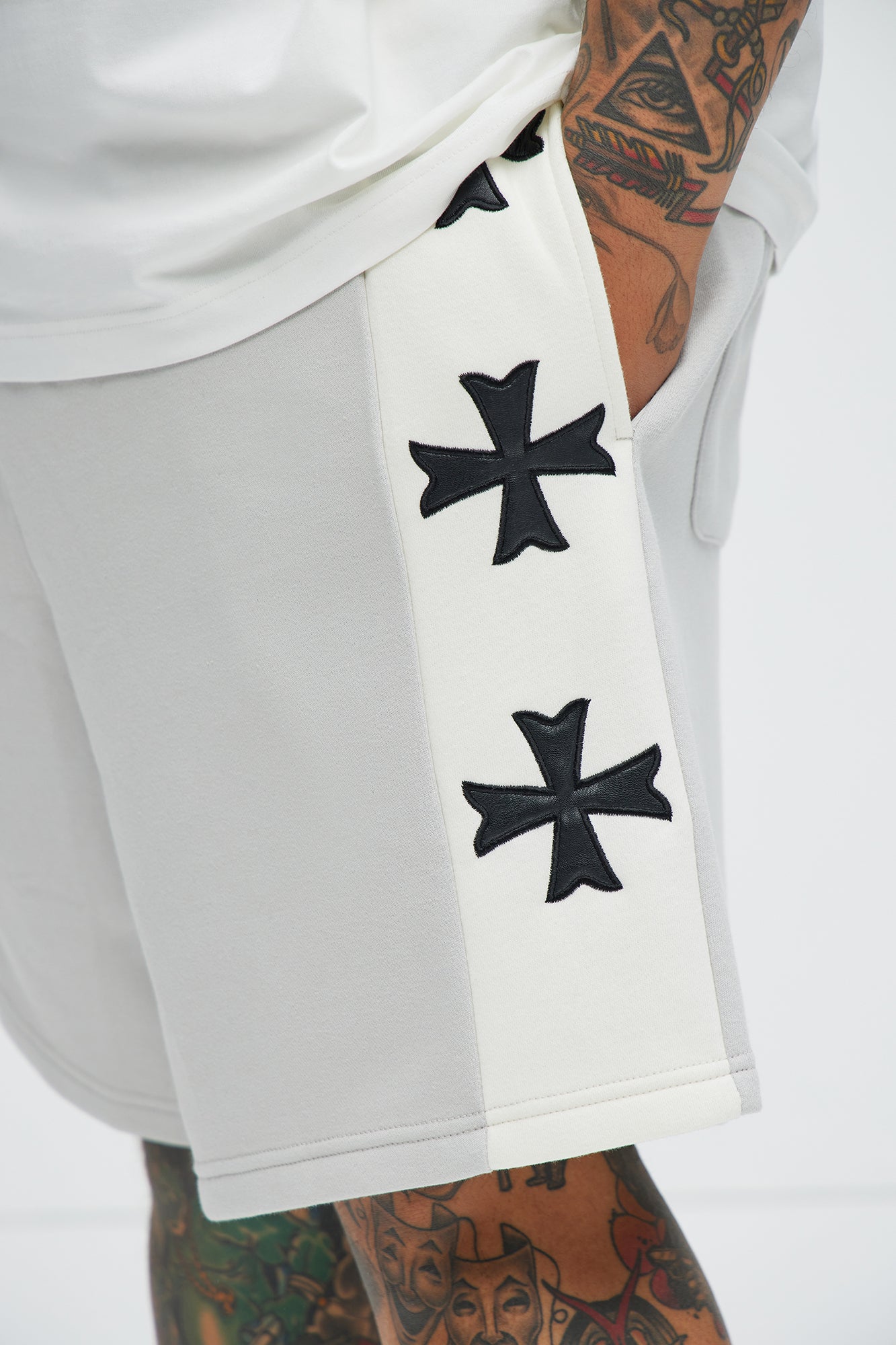 Tyson Desmond Sweat Shorts - Grey/combo - Image 7