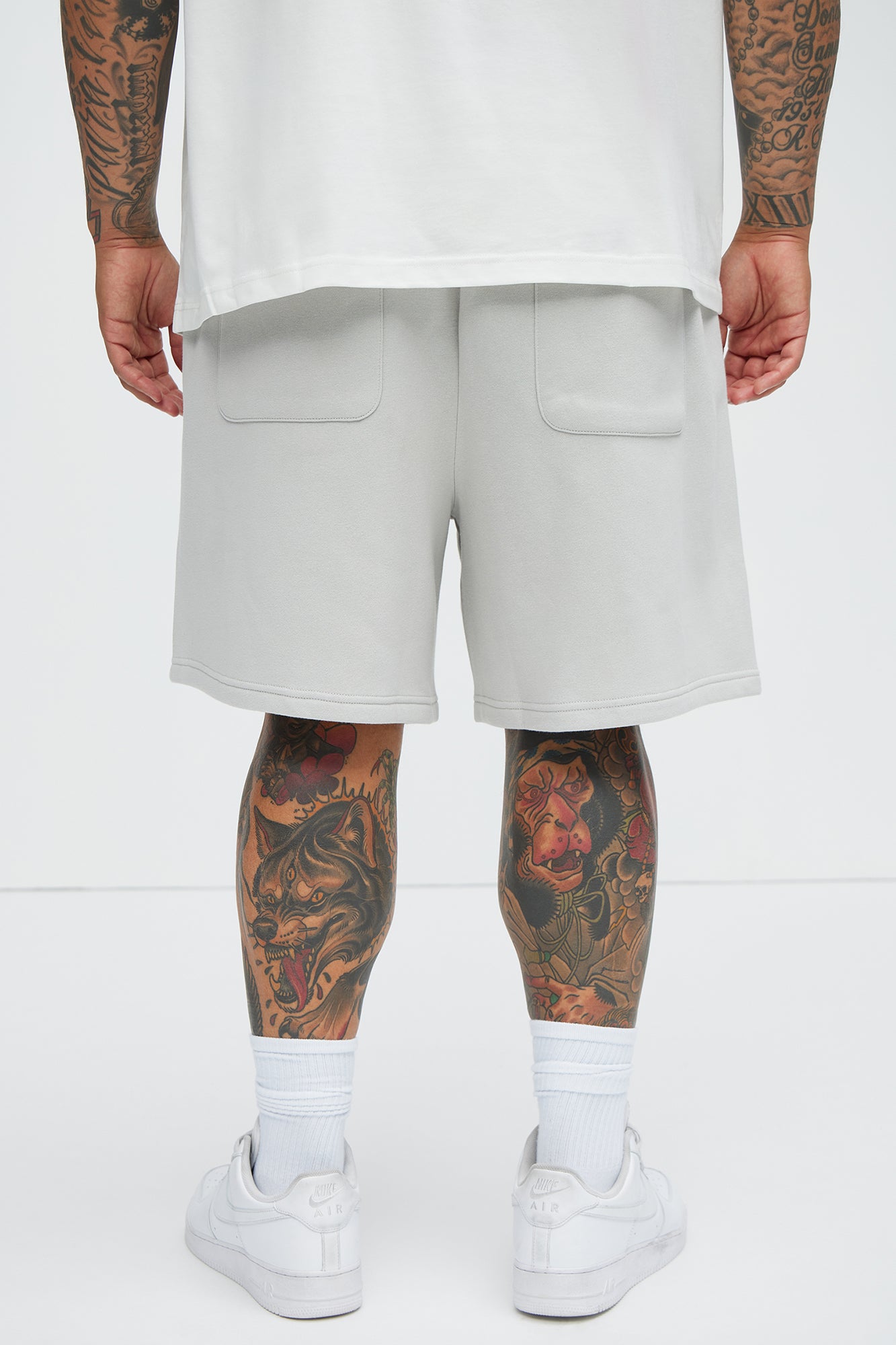 Tyson Desmond Sweat Shorts - Grey/combo - Image 8