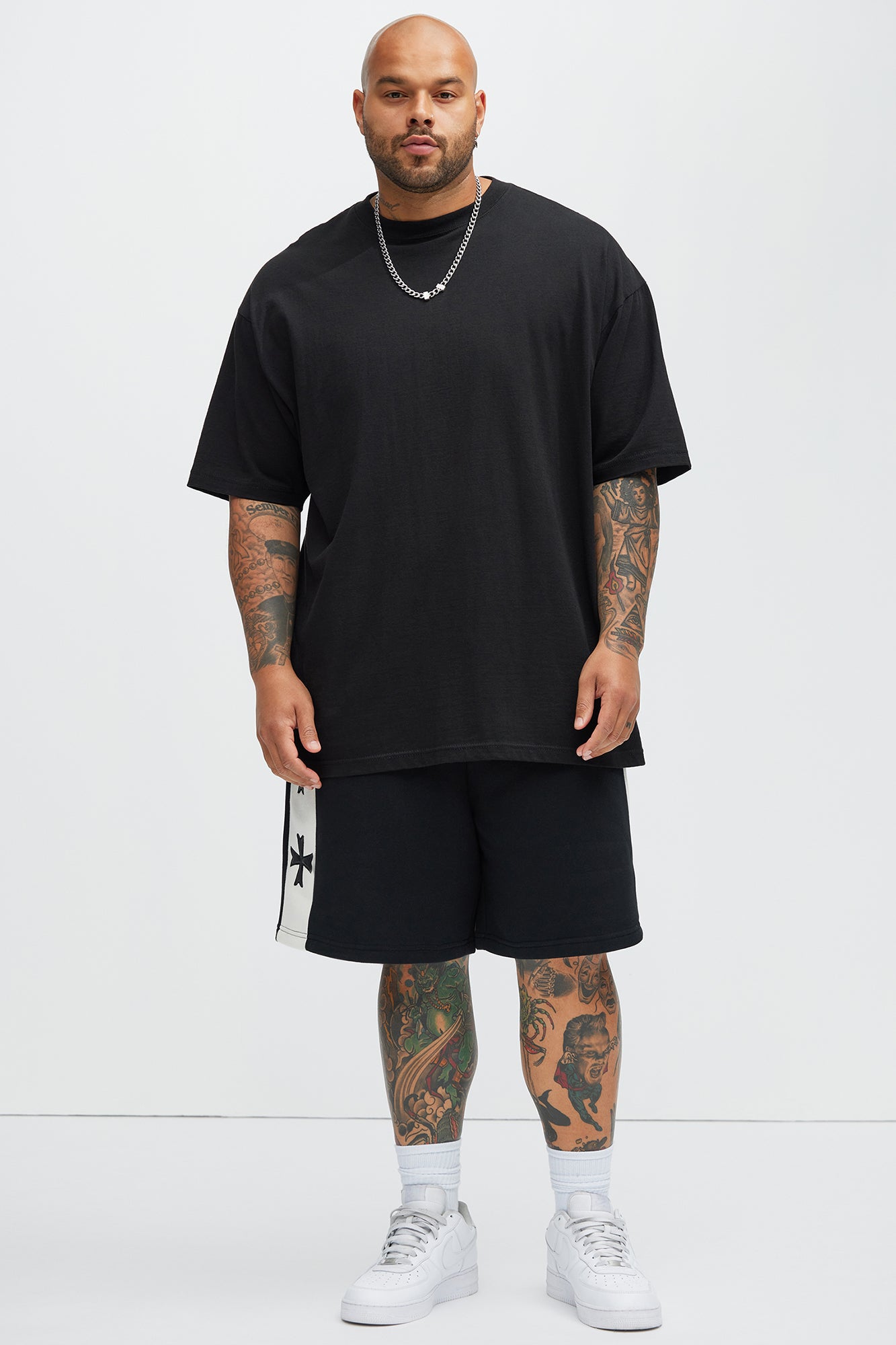 Tyson Desmond Sweat Shorts - Black/combo - Image 6