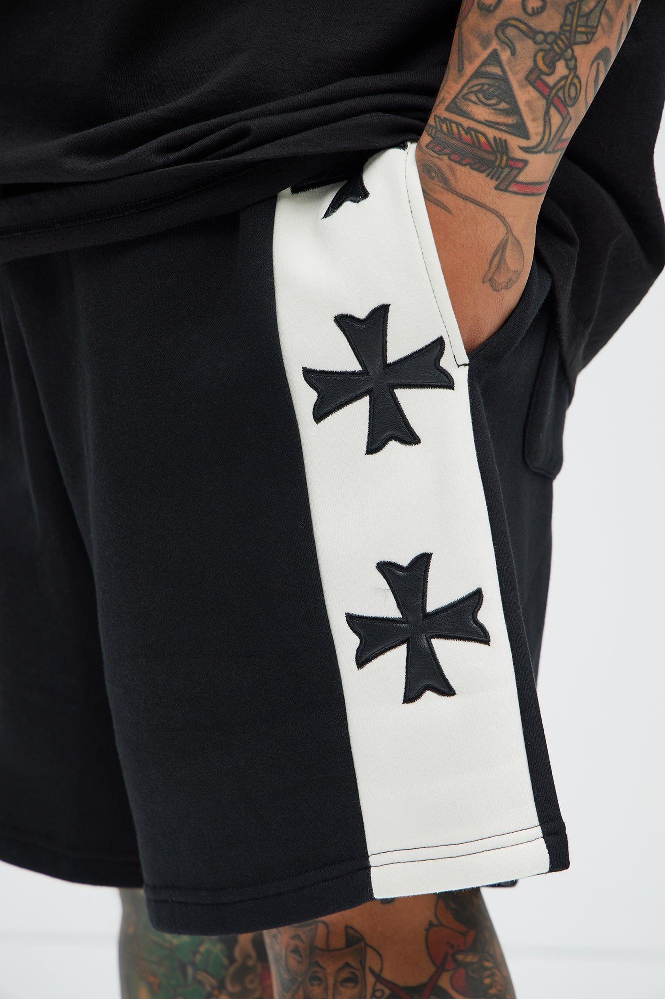 Tyson Desmond Sweat Shorts - Black/combo - Image 7