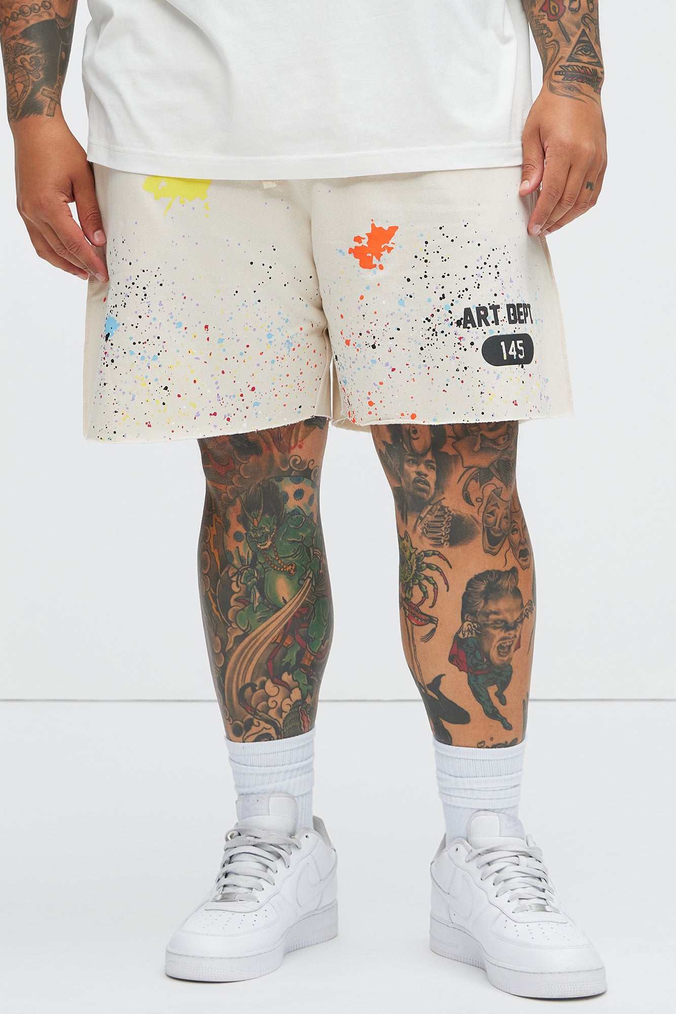 Art Dept Sweatshorts - Tan - Image 6