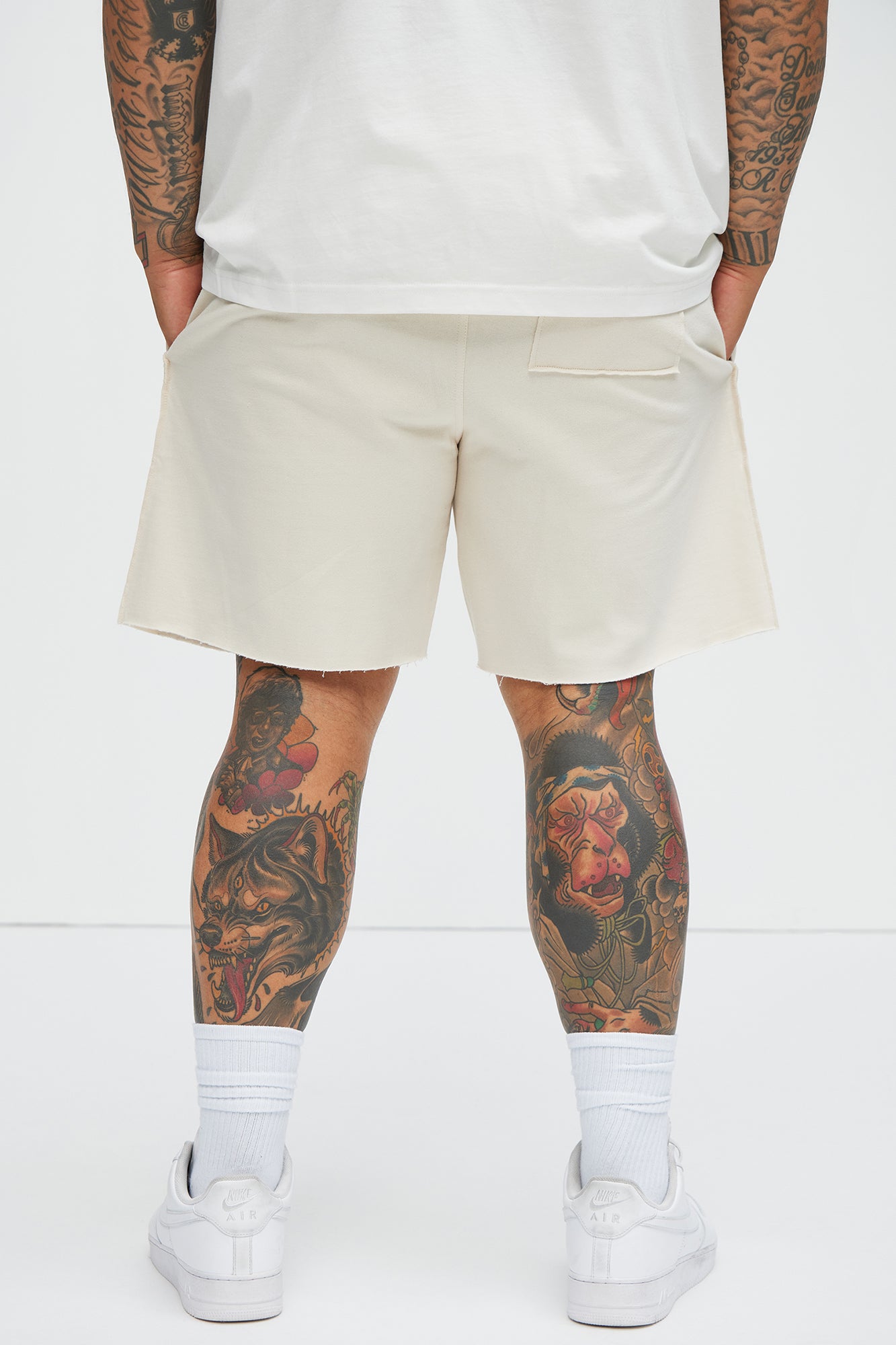 Art Dept Sweatshorts - Tan - Image 9