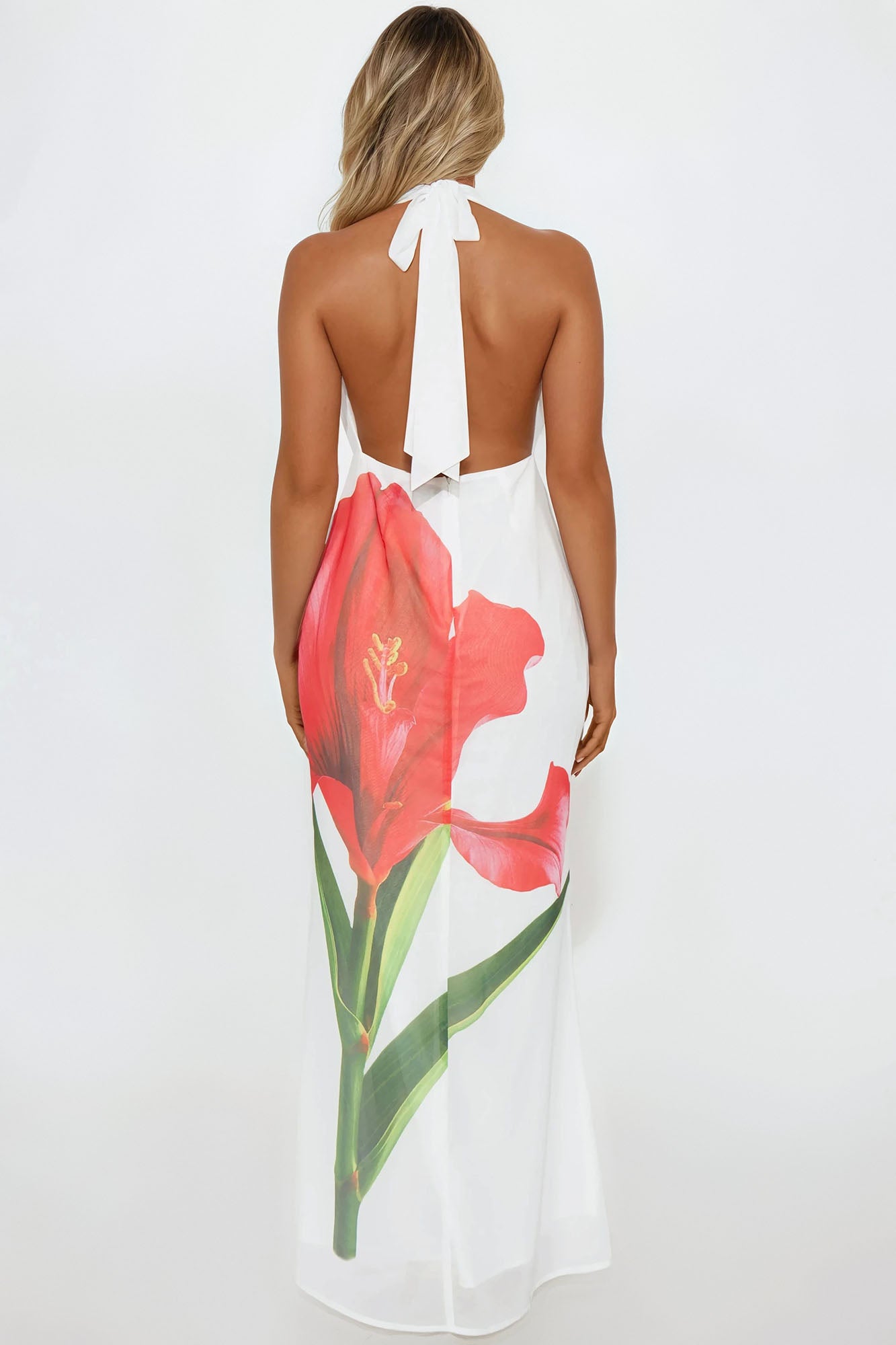 Alexandra Floral Chiffon Maxi Dress - White/combo - Image 3