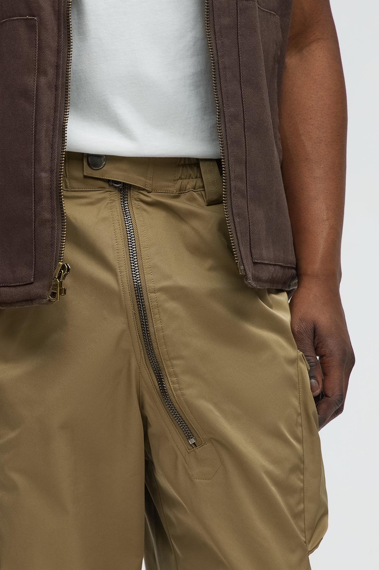 Kai Tech Straight Cargo Pants - Olive - Image 3