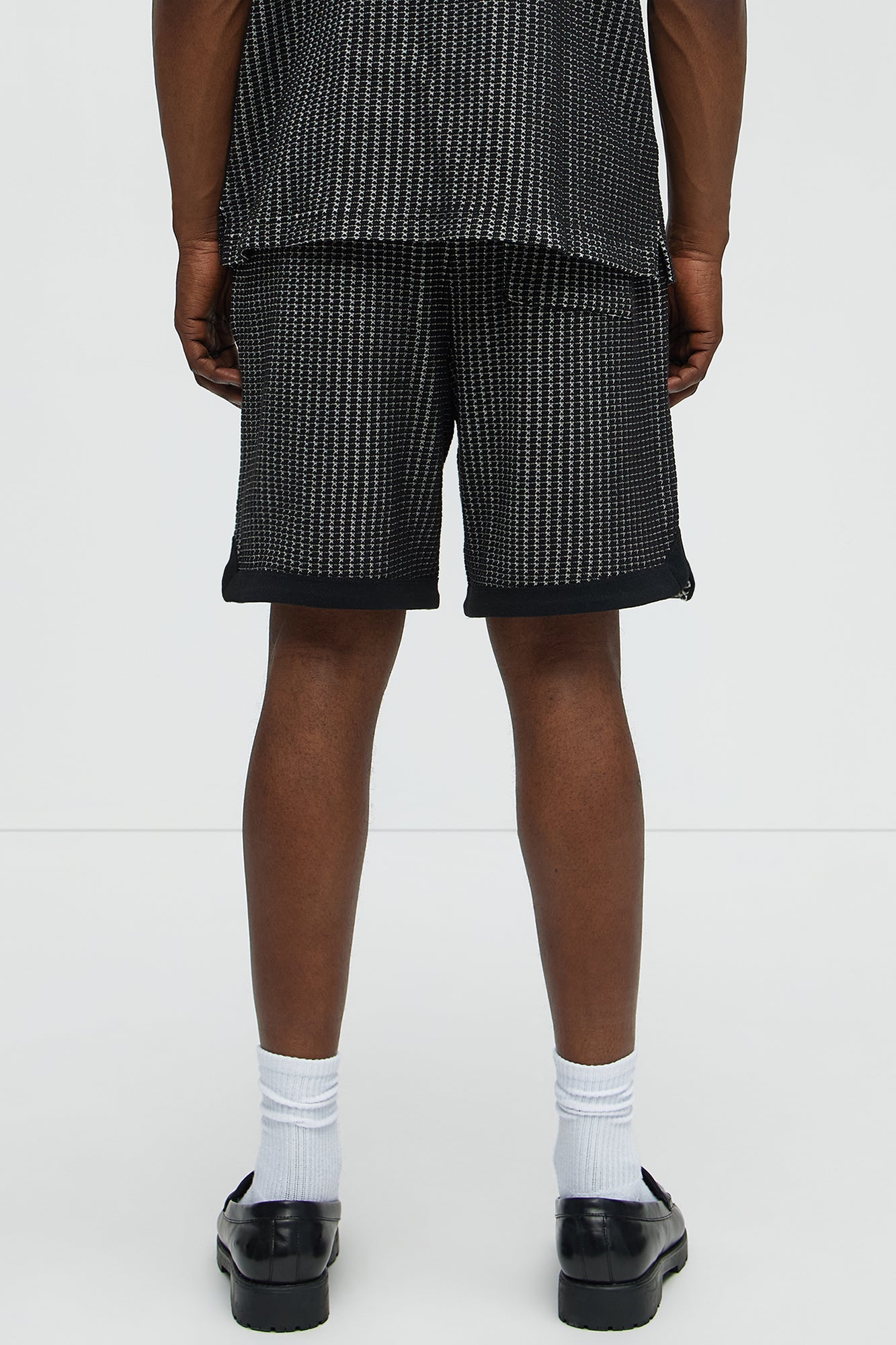 Devin Crochet Contrast Trim Shorts - Black/combo - Image 4