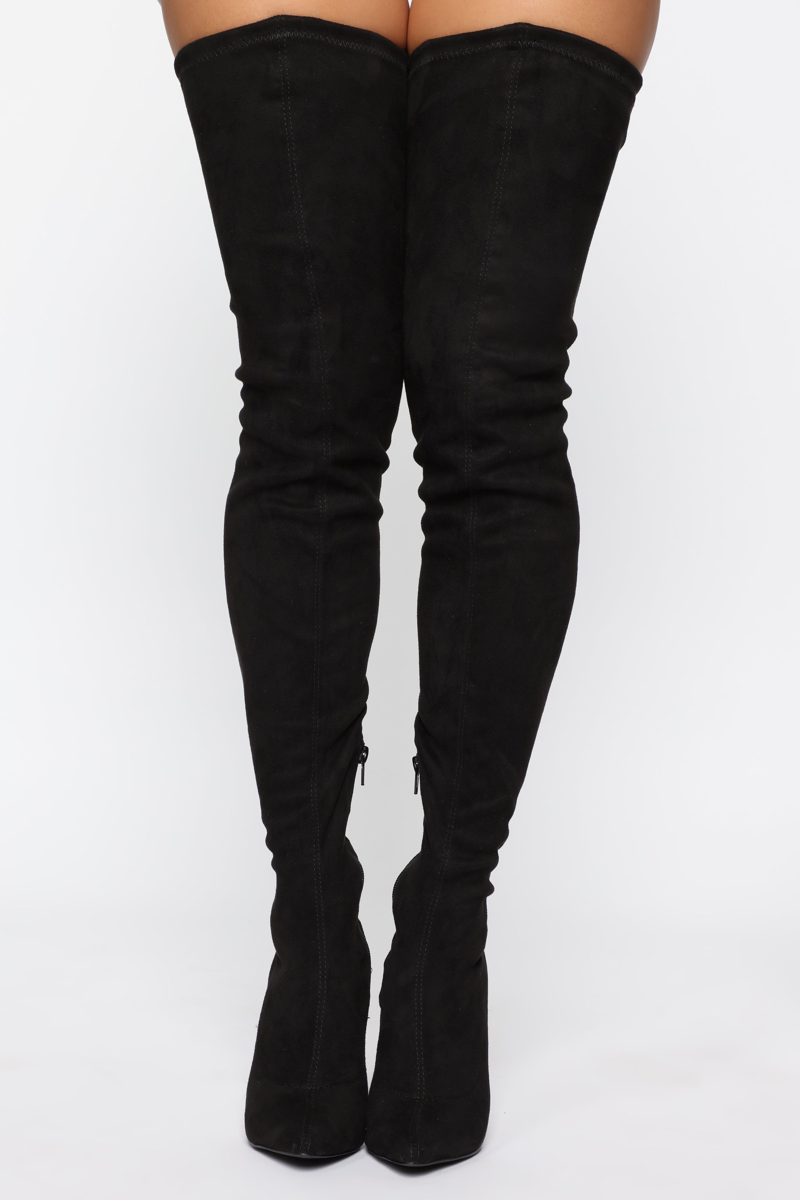 Vicky Over The Knee Boot - Black - Image 7