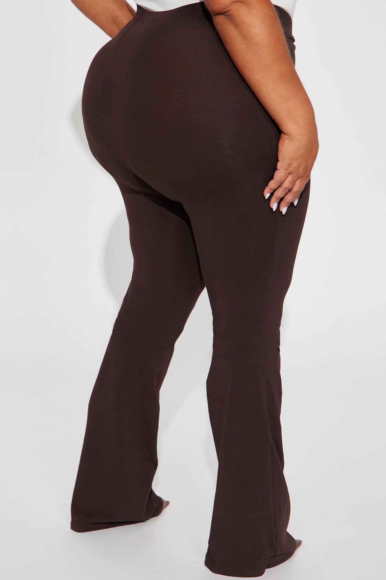 Adriana Flare Pant - Dark Brown - Image 6