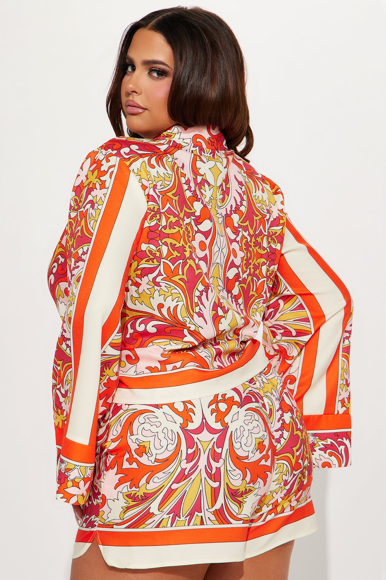 Another Status Short Set  - Orange/combo - Image 6