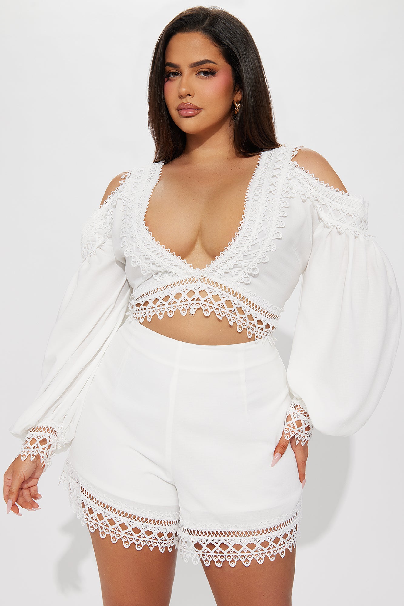 Thought About It Short Set - Off White - Image 5