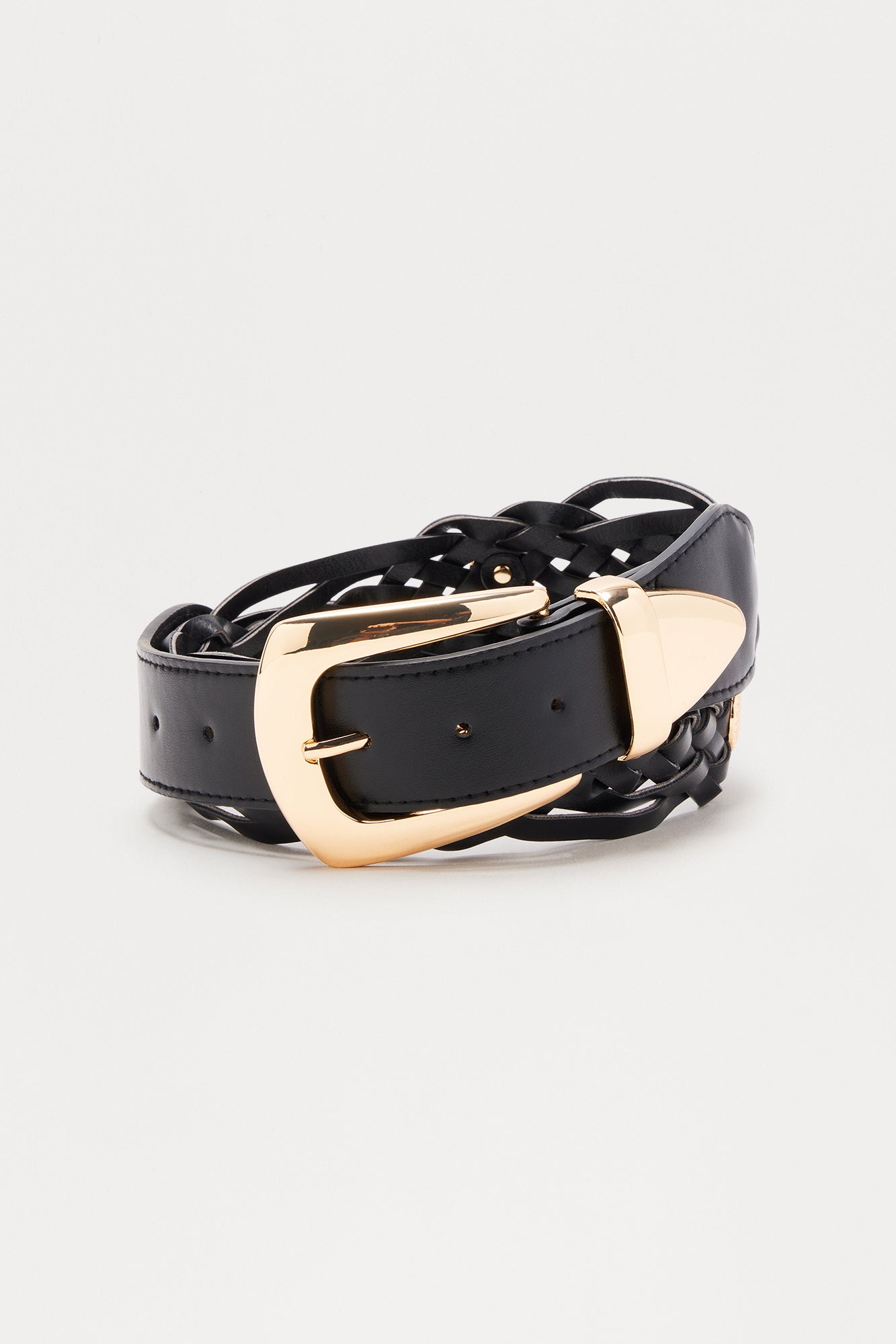 Western Braided Belt - Black - Image 3