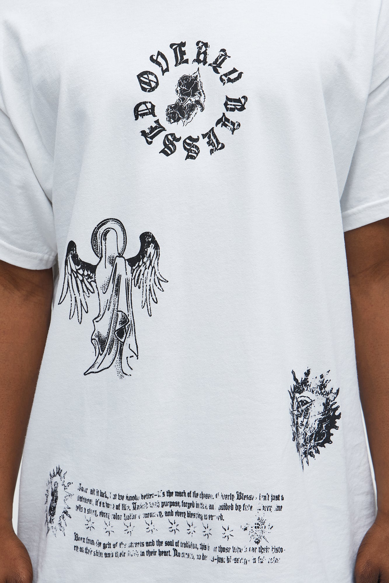 Blessed Worldwide Oversized Short Sleeve Tee - White - Image 3