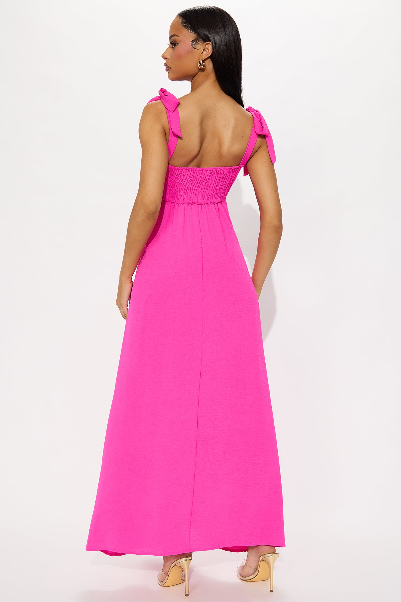 Shana Airflow Maxi Dress - Hot Pink - Image 3