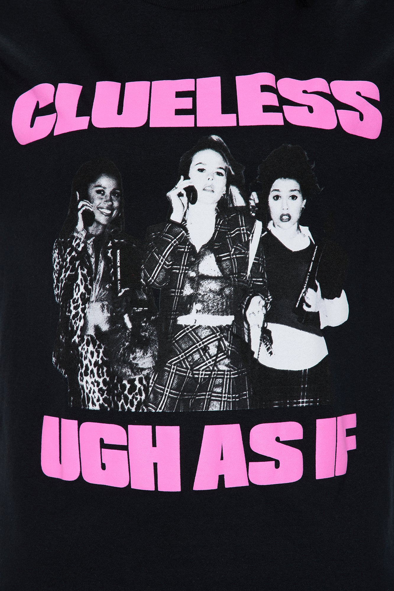 Clueless As If Oversized Tee - Black - Image 3