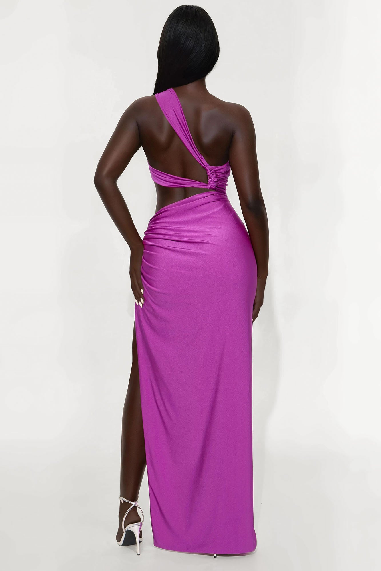 On The Islands Asymmetrical Maxi Dress - Purple - Image 3