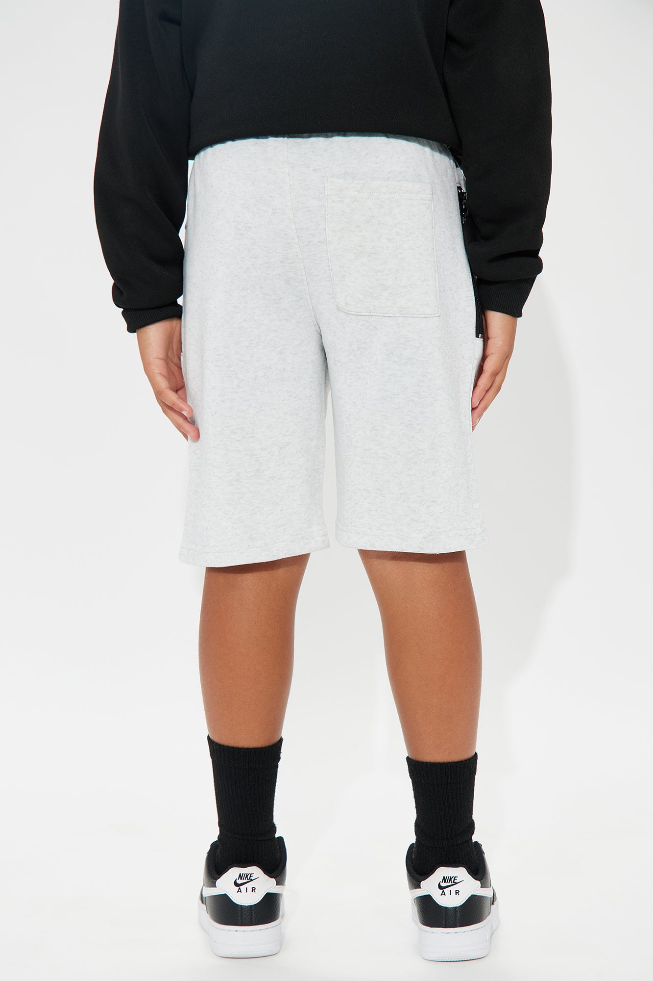 Mini Always Clean II Fleece Shorts - Heather Grey - Image 3