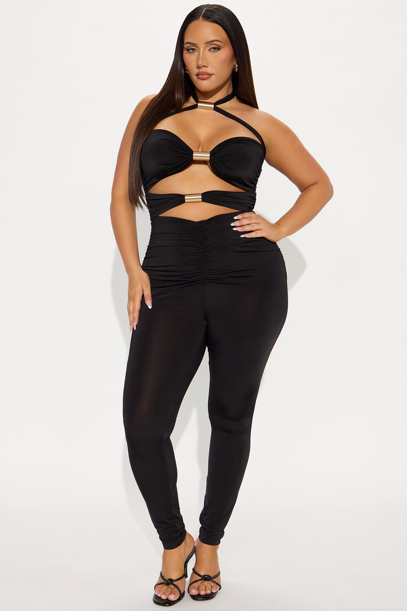 Think It Over Jumpsuit - Black - Image 5